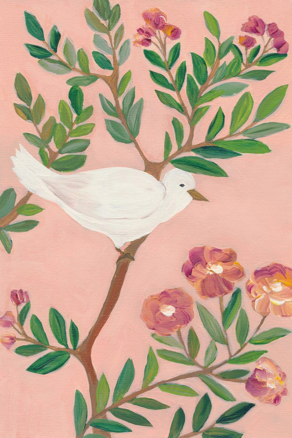 Perch Among Blossoms l