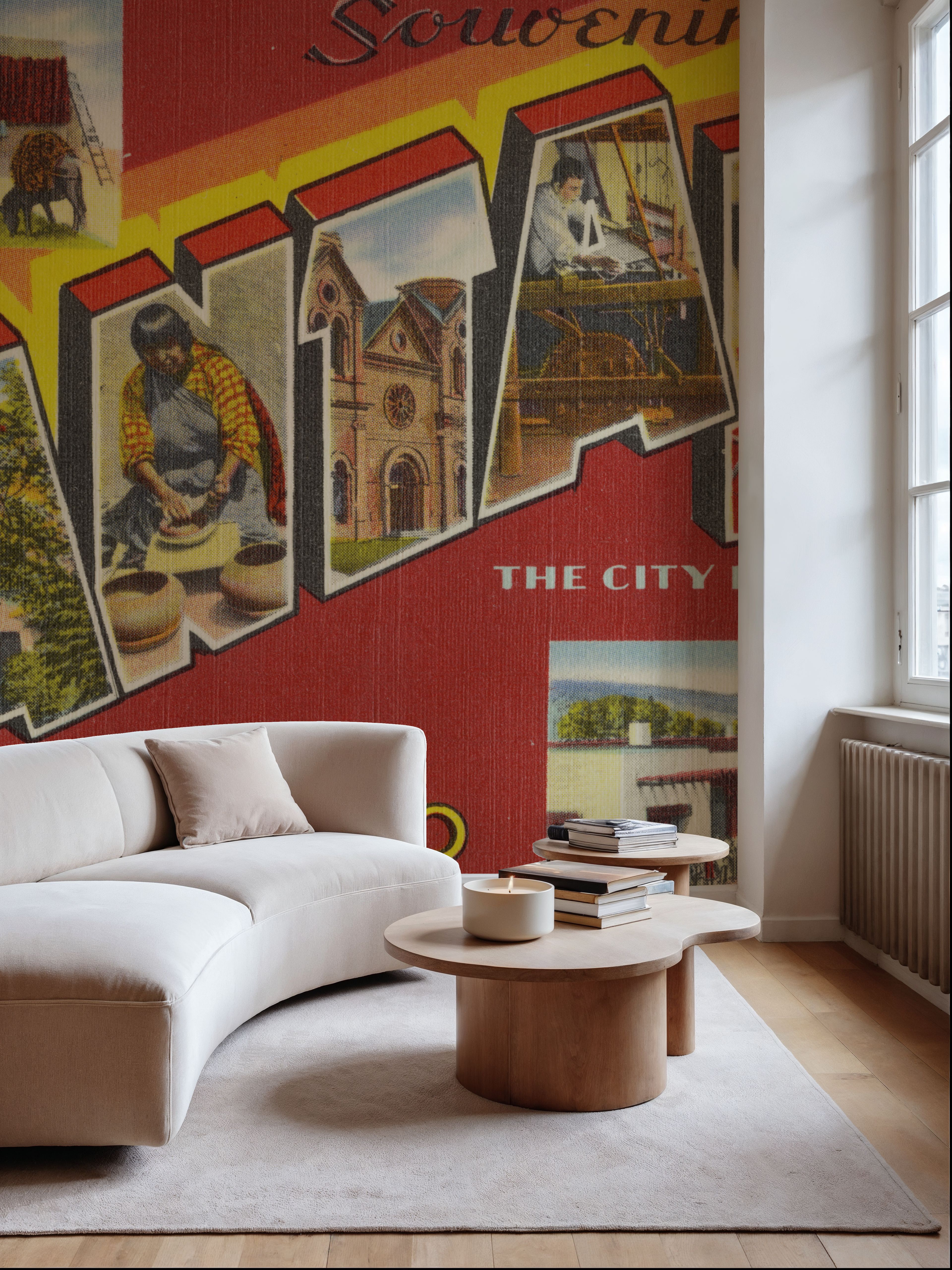 Greetings from Santa Fe - Screenprint Postcard