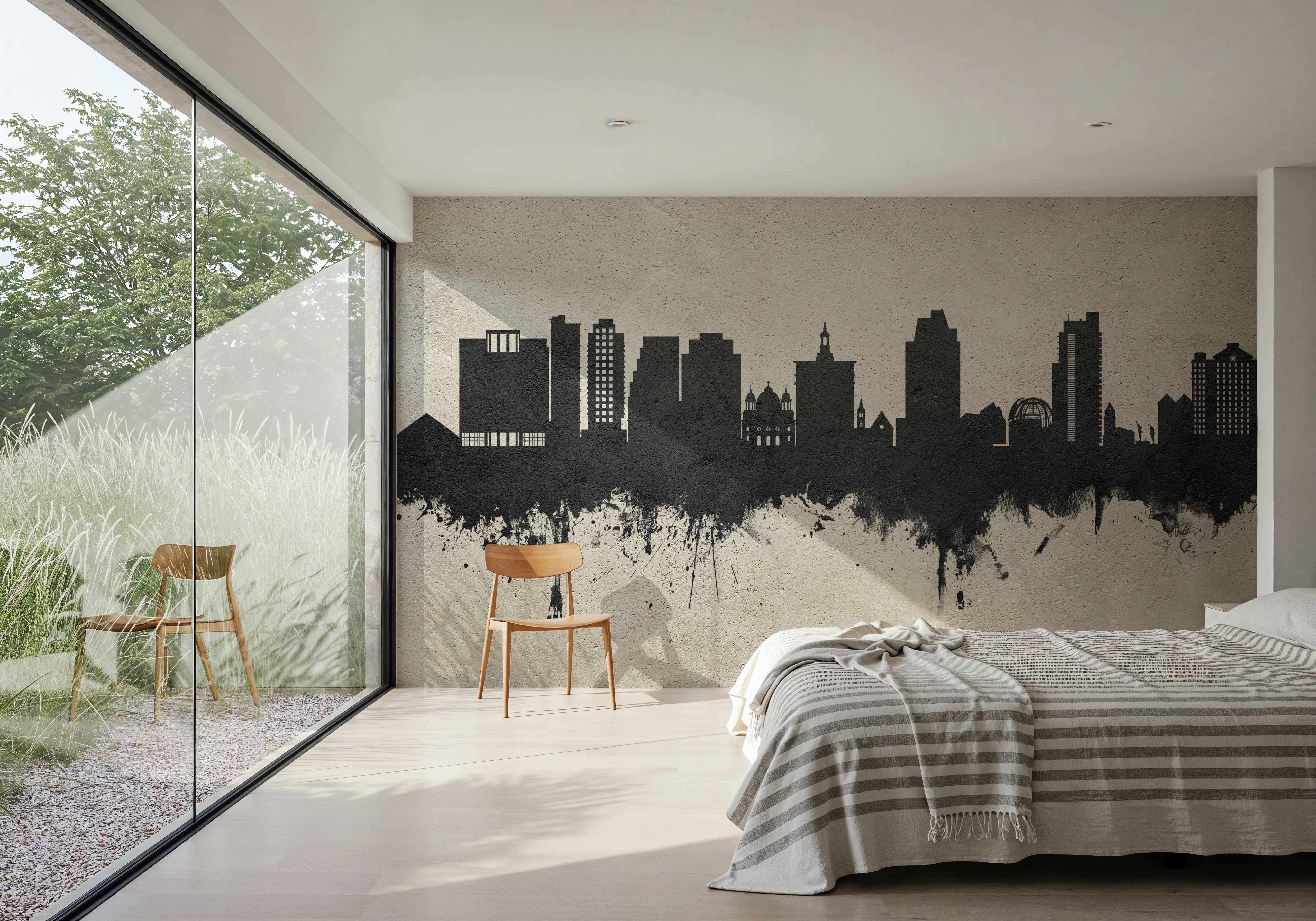 San Jose California Skyline Concrete, Wallpaper