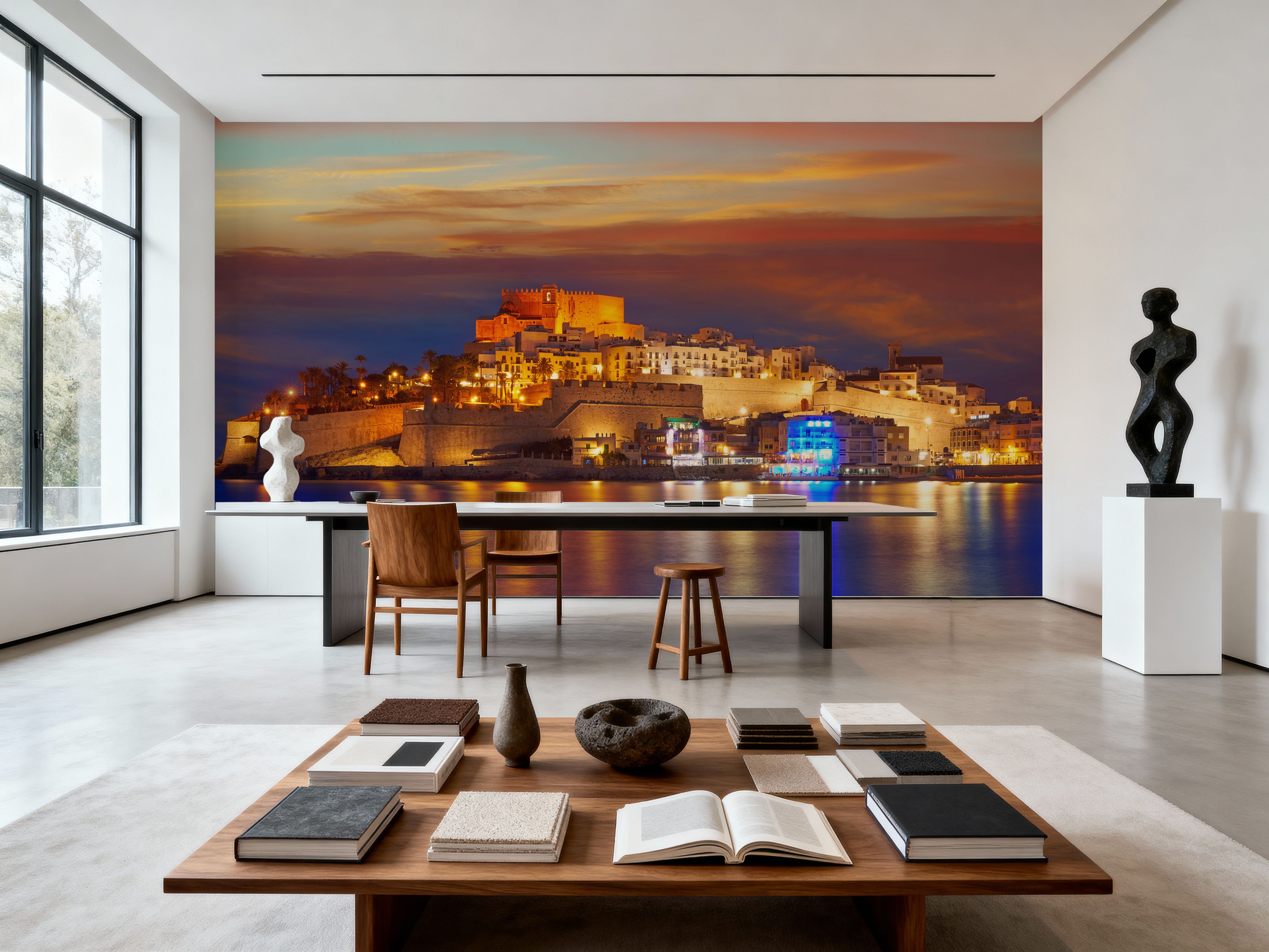 Mediterranean Castle Sunset