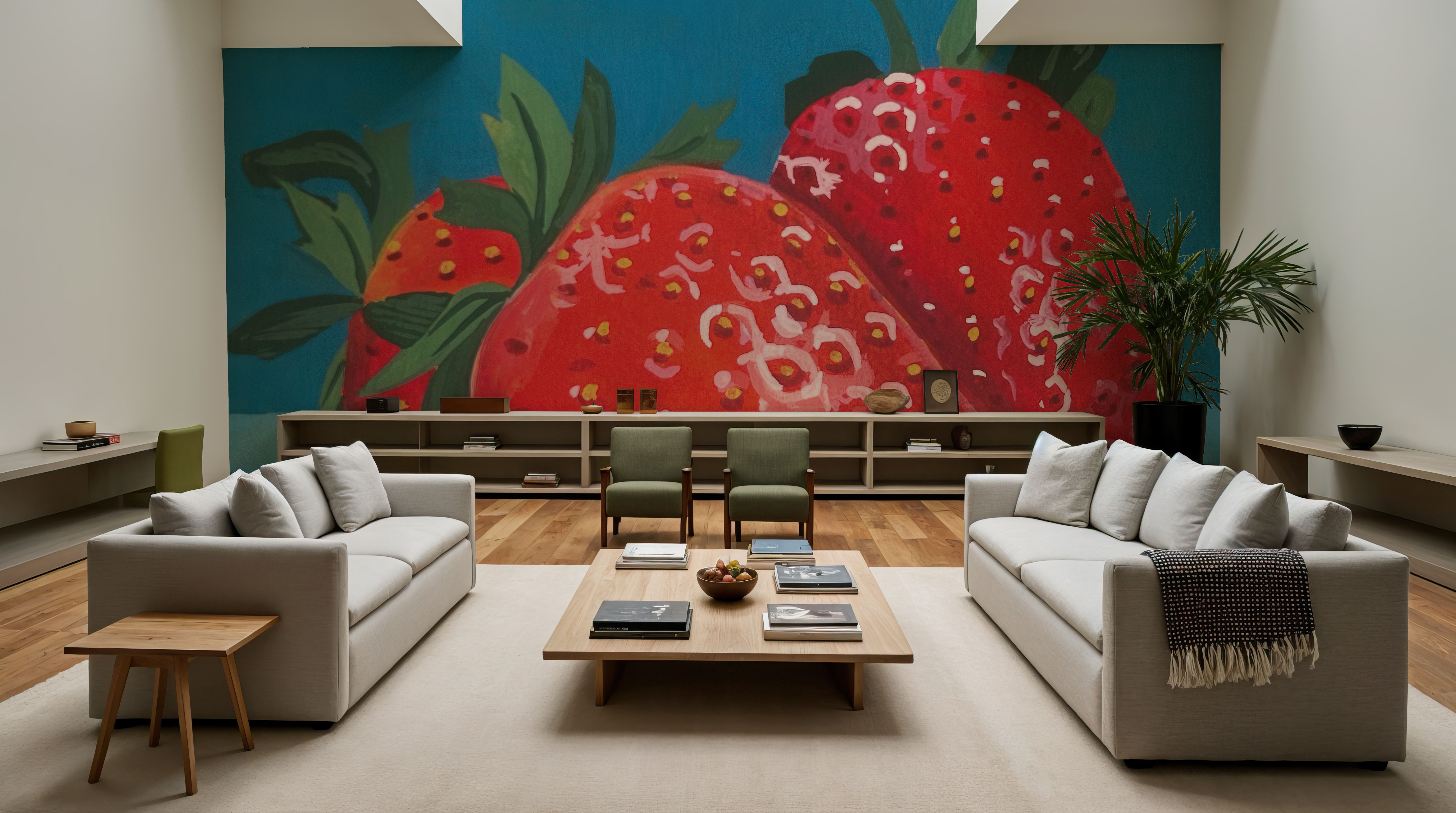 Strawberries, Tapet