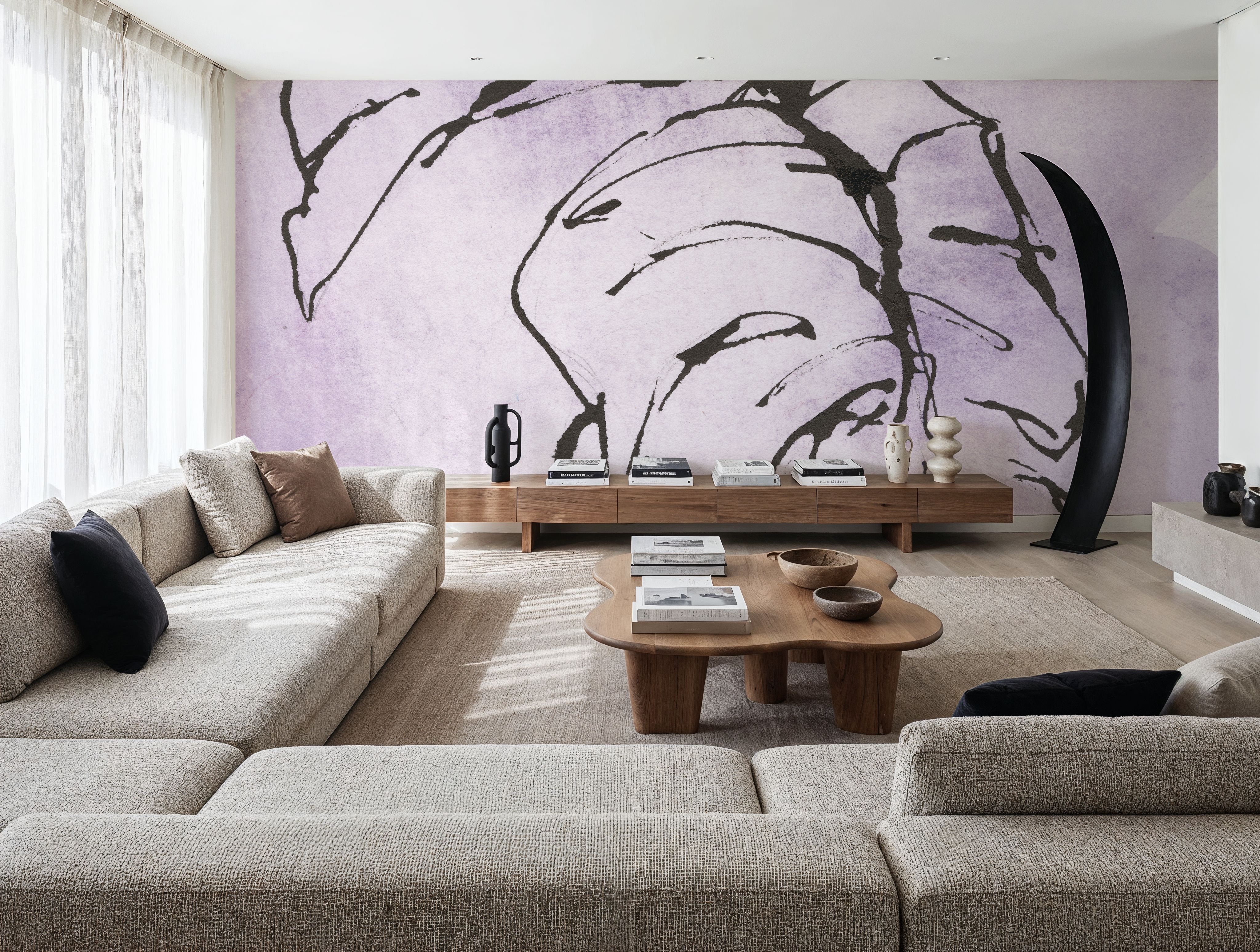 Midnight Plum Leaf I