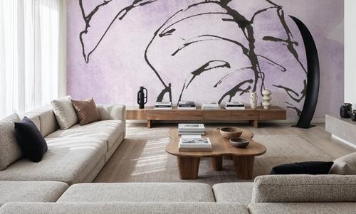 Midnight Plum Leaf I