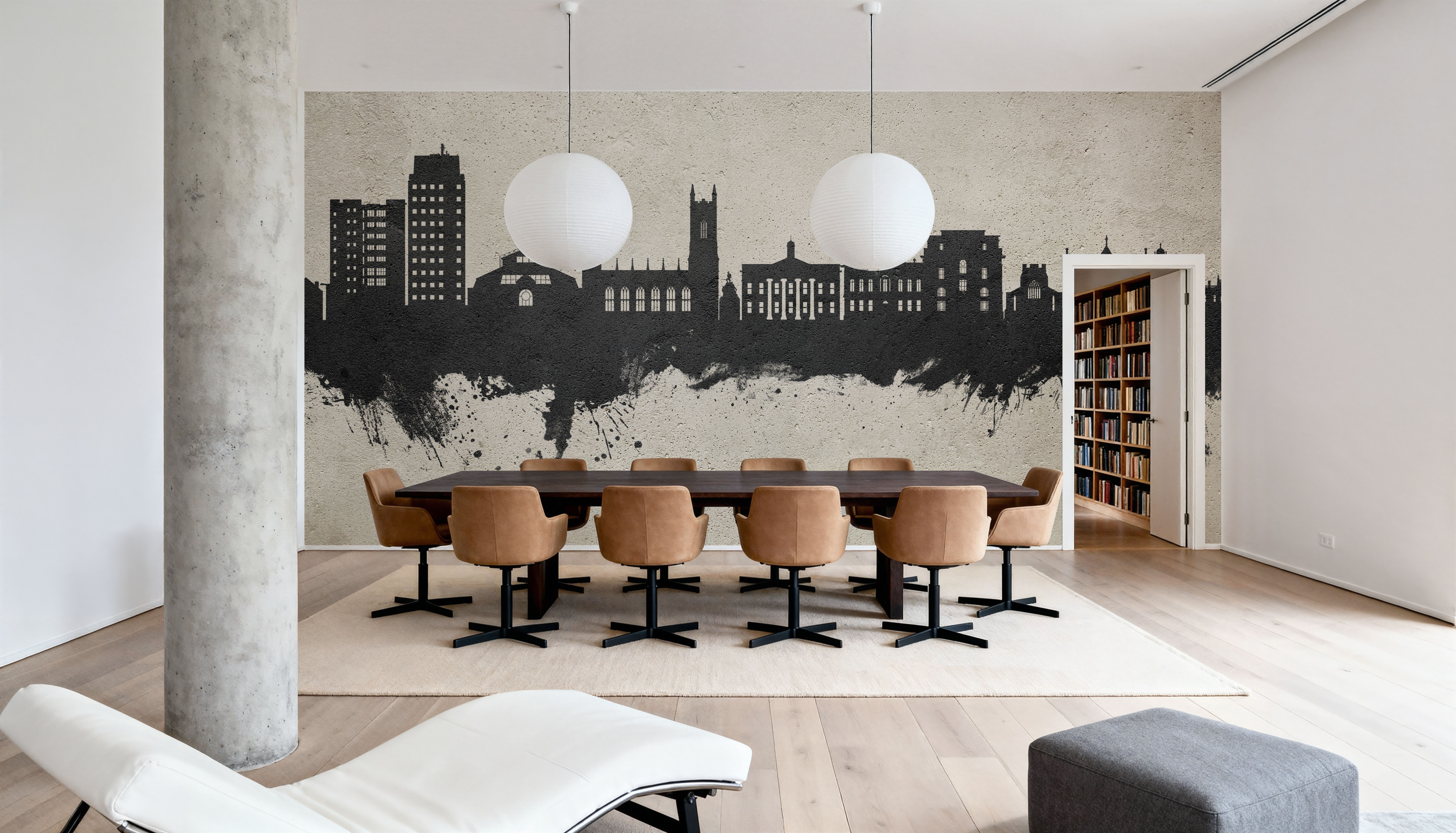 Oldham England Skyline Concrete, Papel pintado
