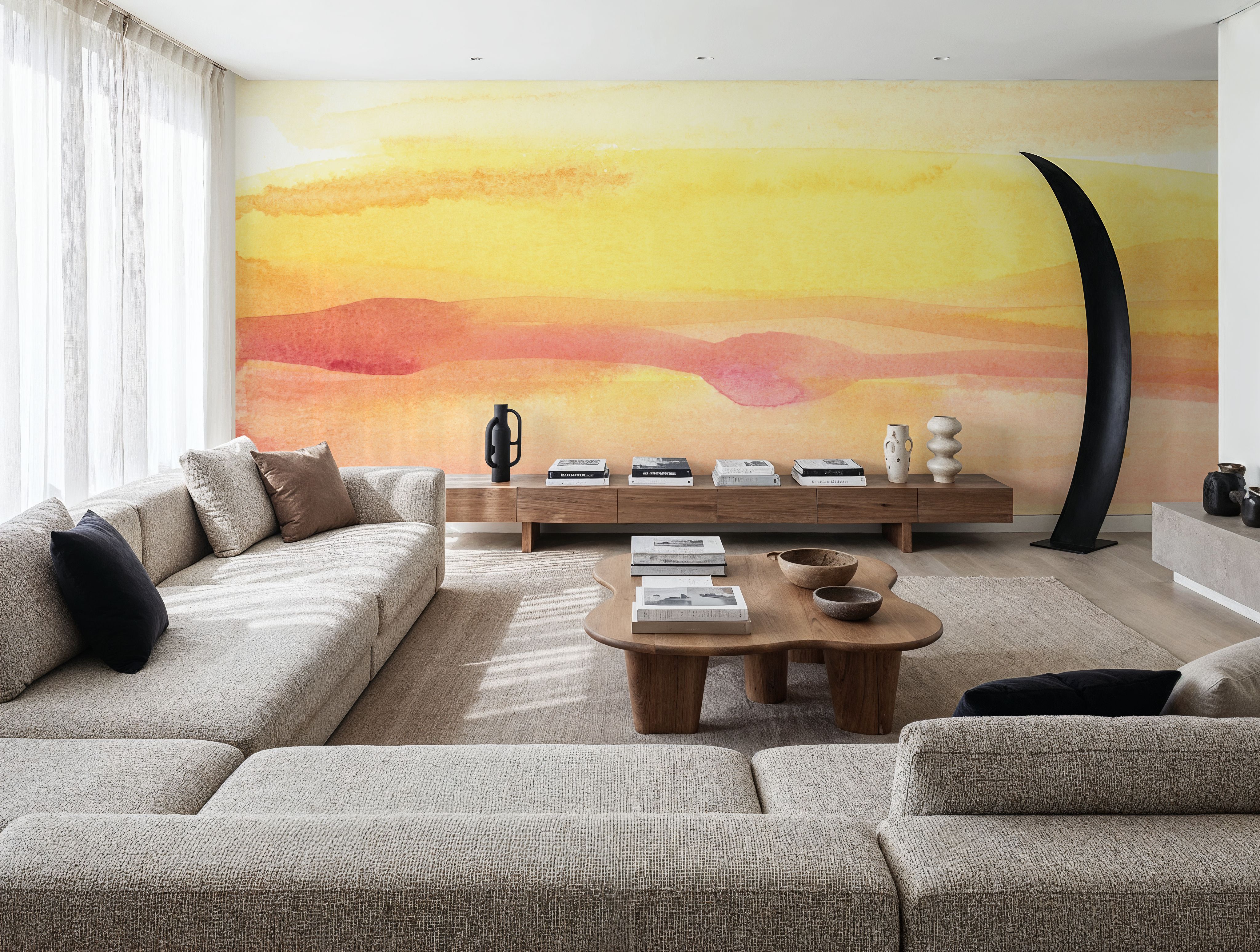 Pink Sunrise II, Wallpaper