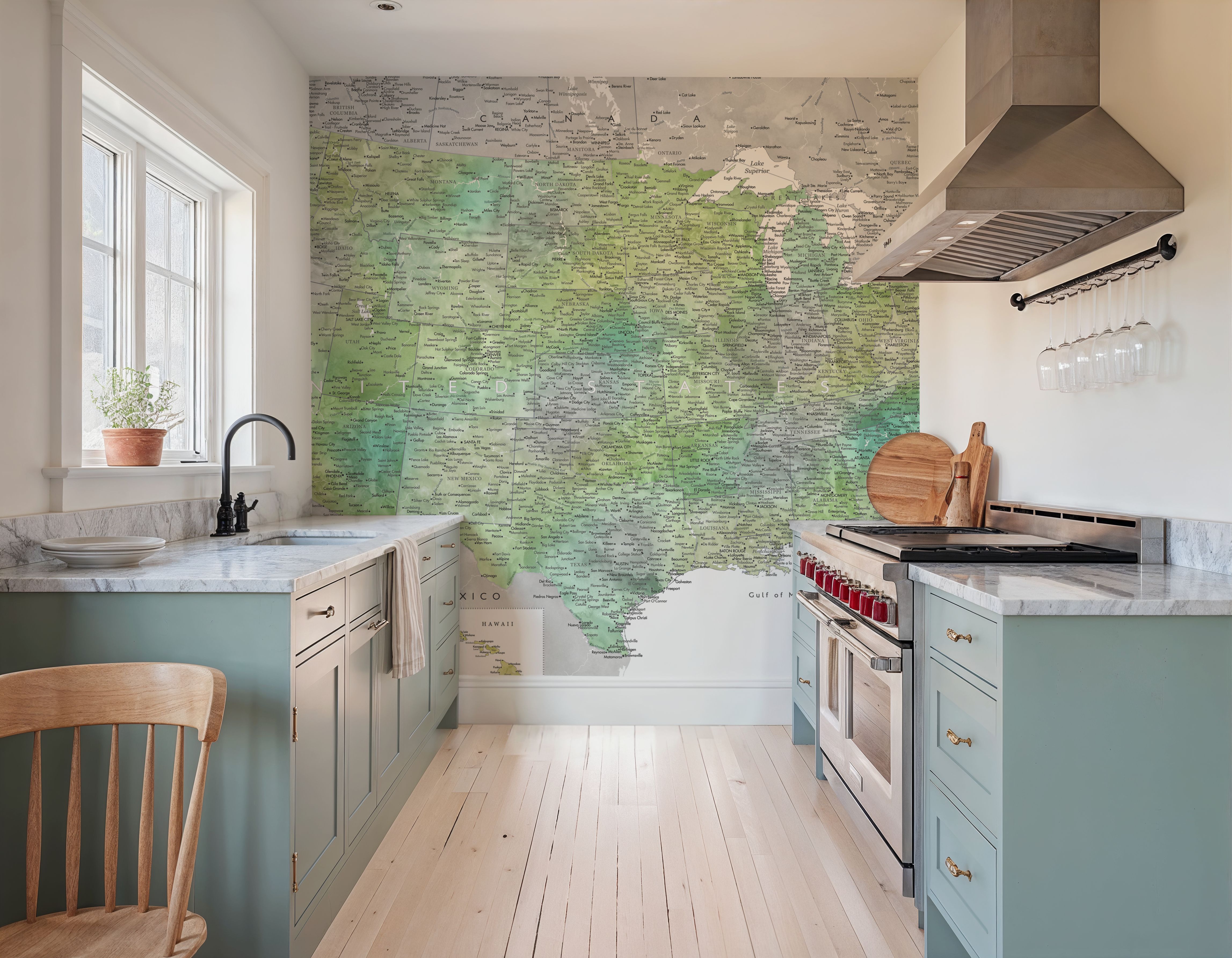 US Map Detailed - Oriole