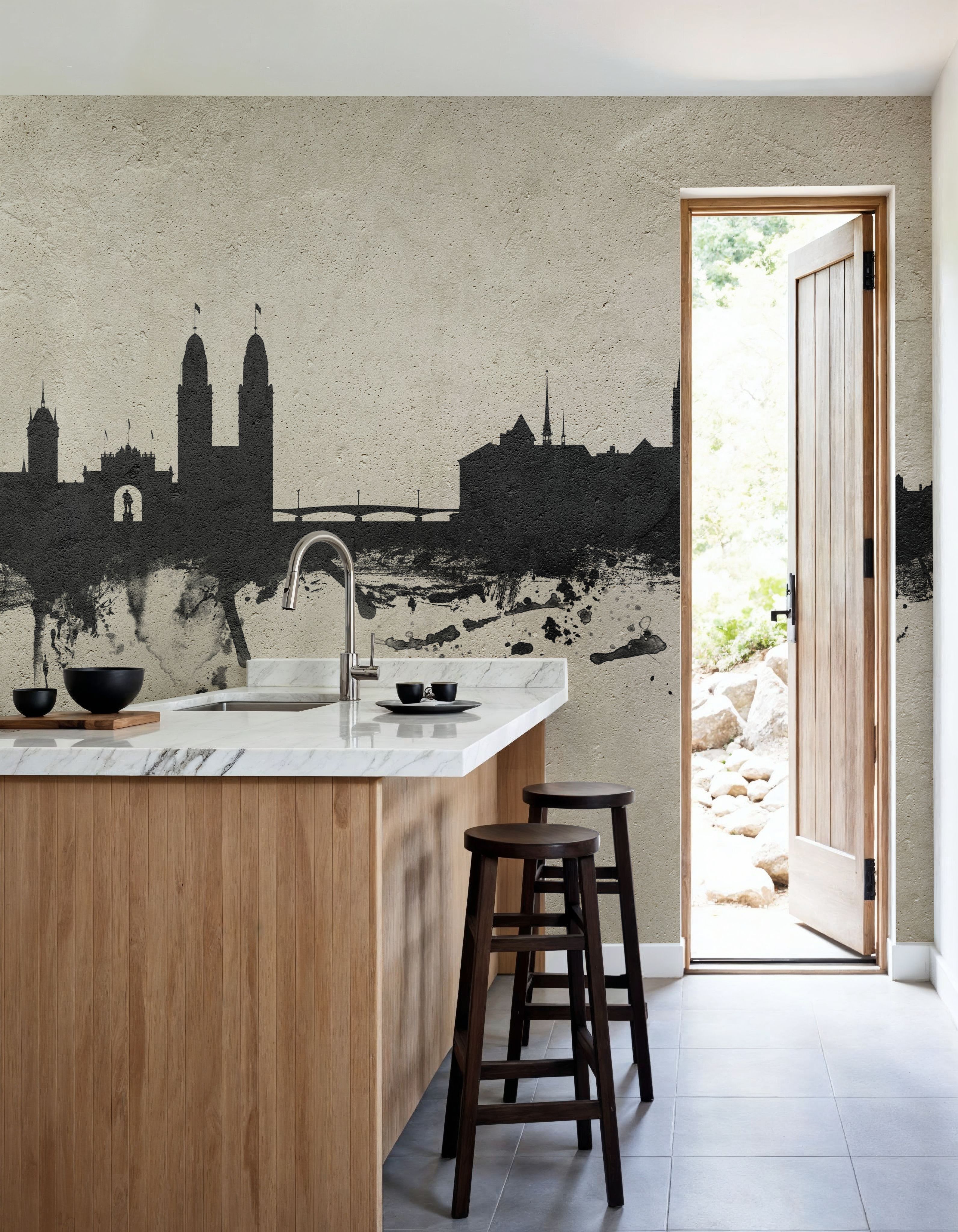 Zurich Switzerland Skyline Concrete