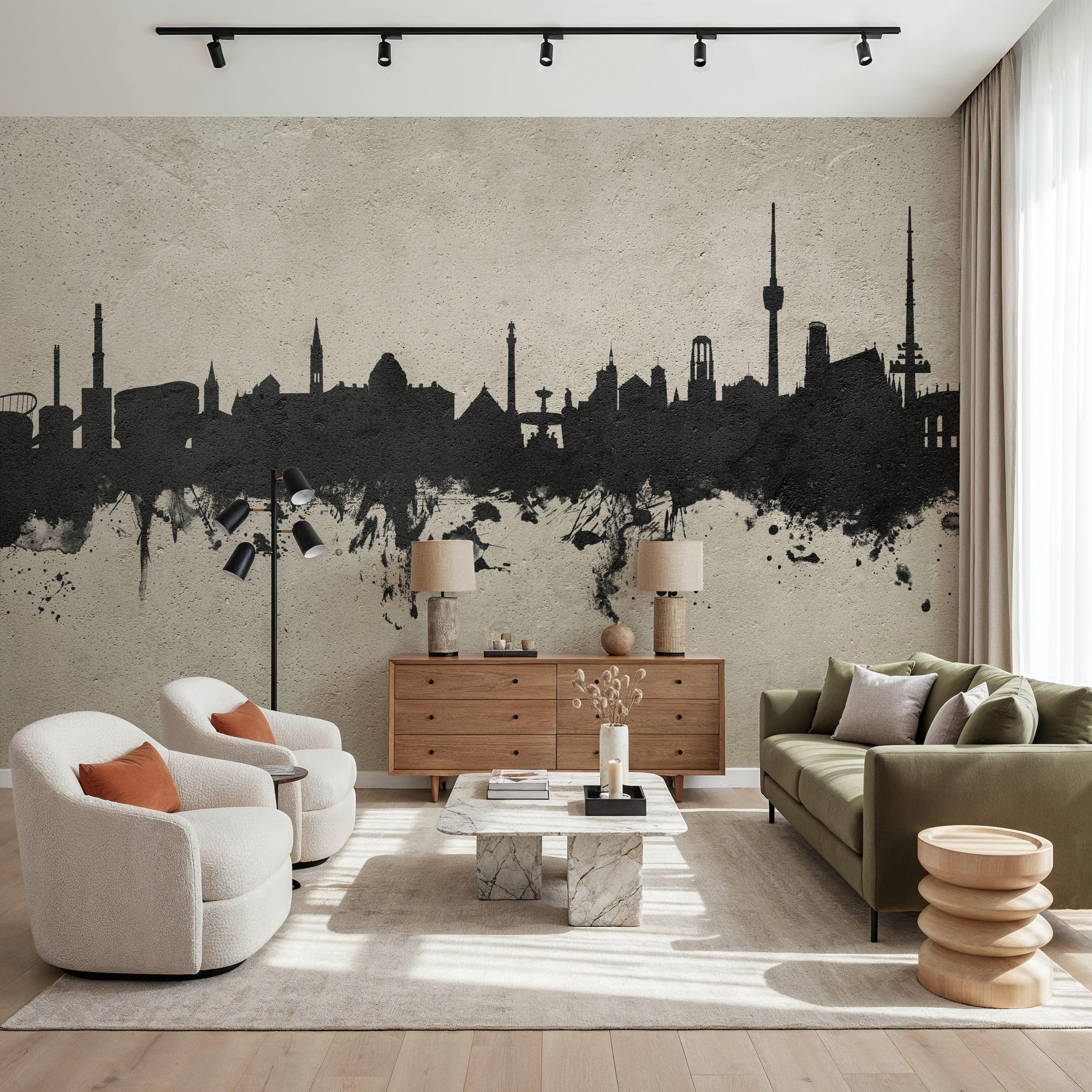 Stuttgart Germany Skyline Concrete