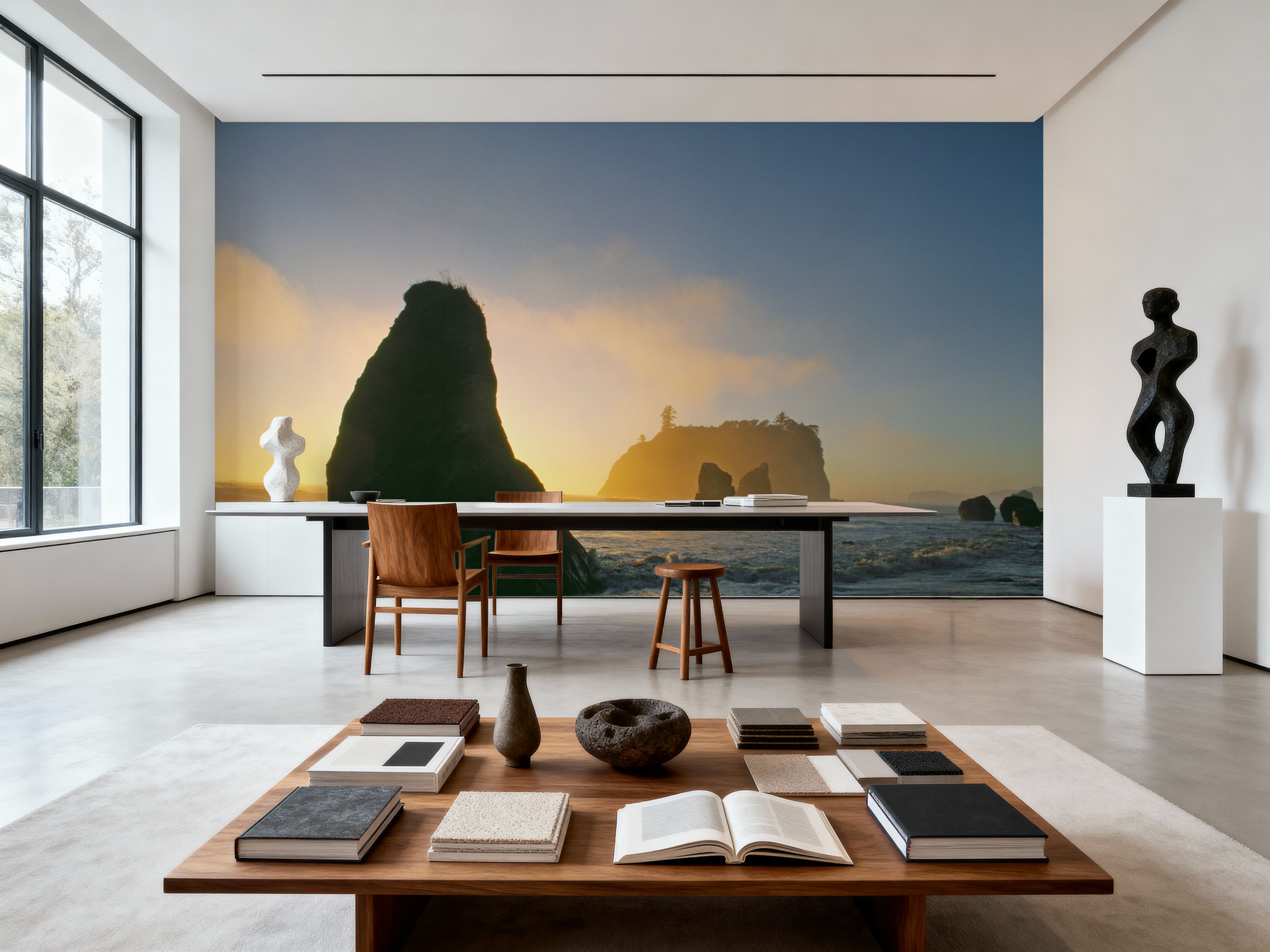 Sea Stacks In Pacific Ocean