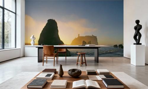 Sea Stacks In Pacific Ocean