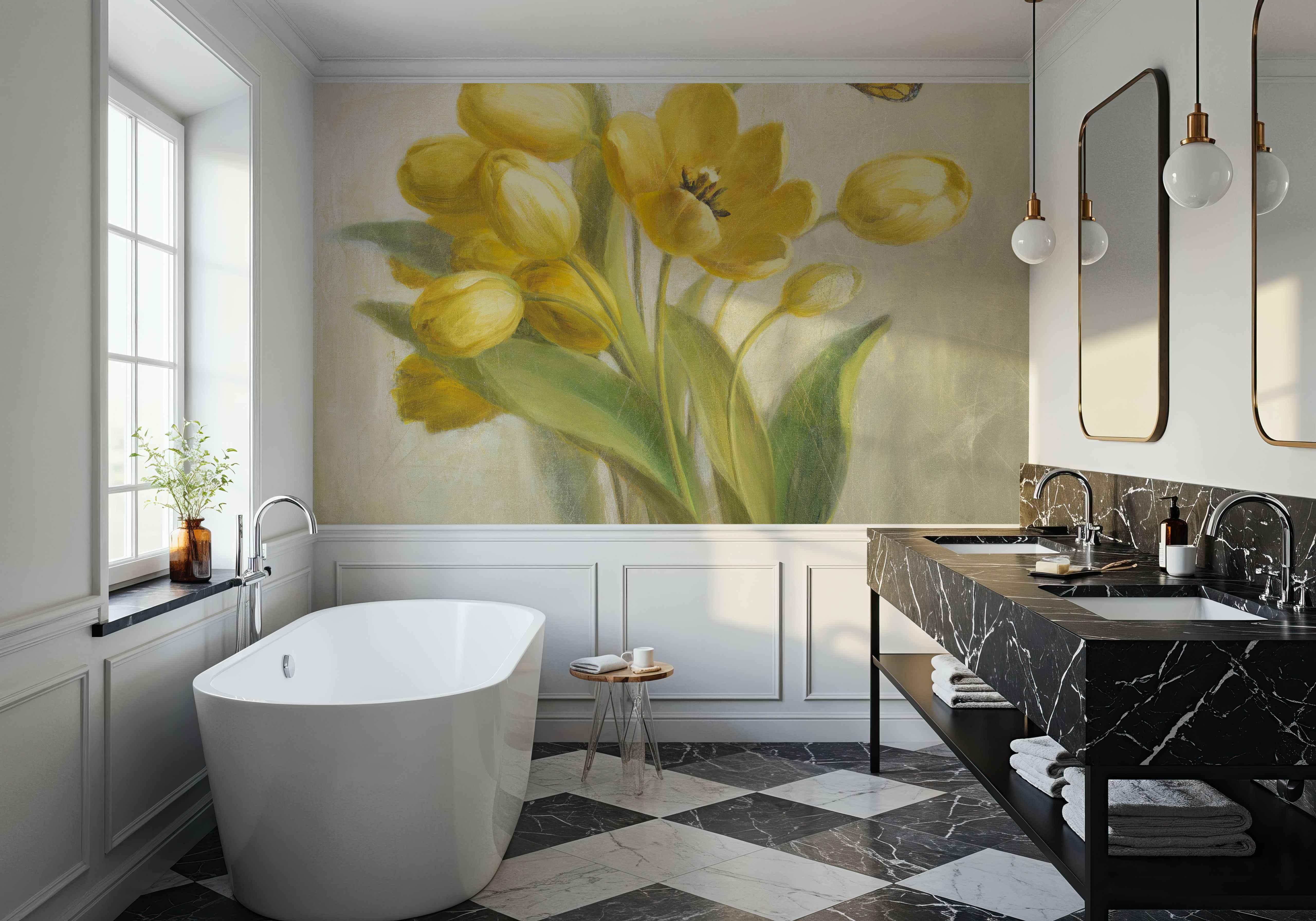 Yellow French Tulips