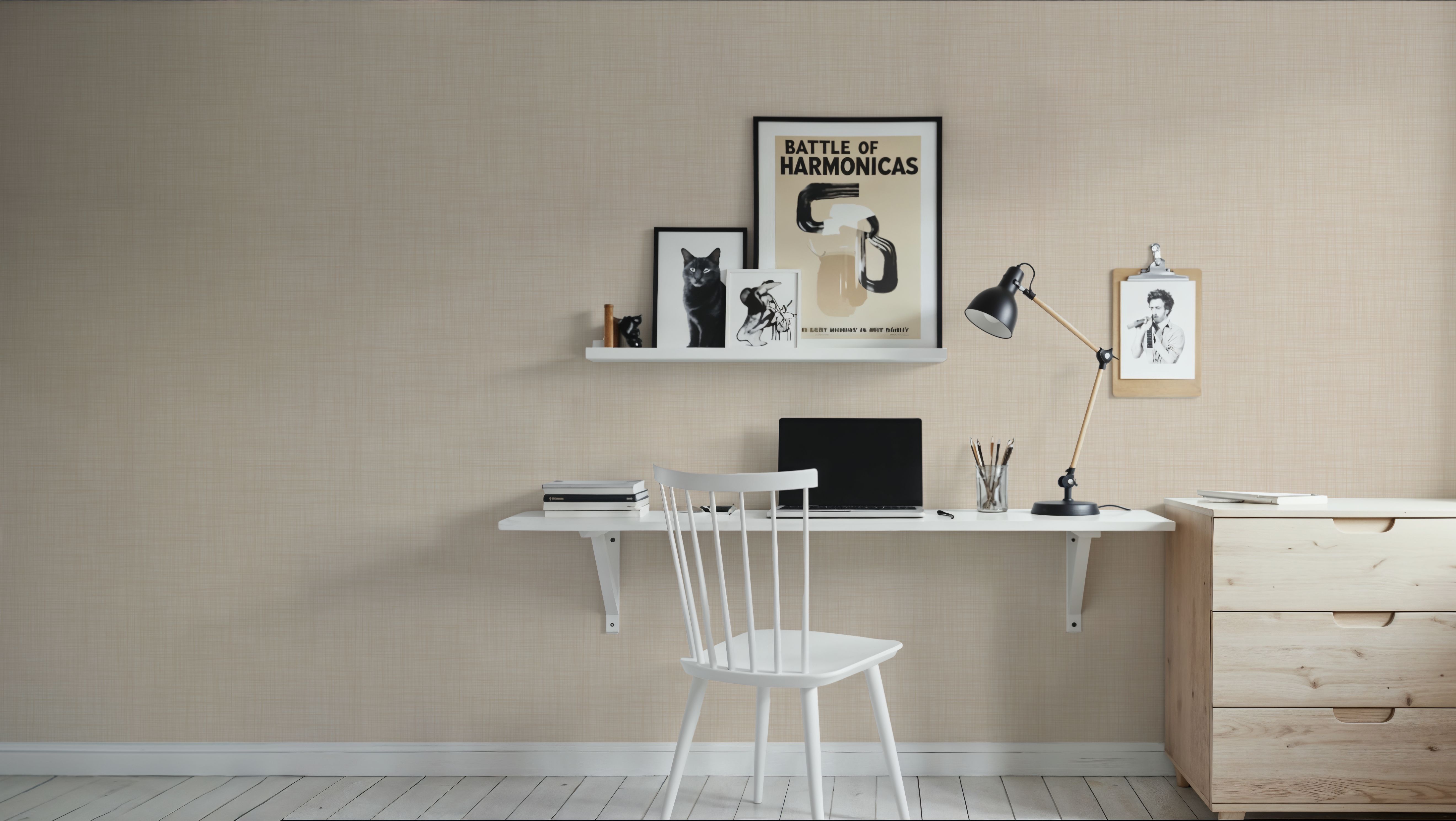 Mottled Linen Effect, Beige