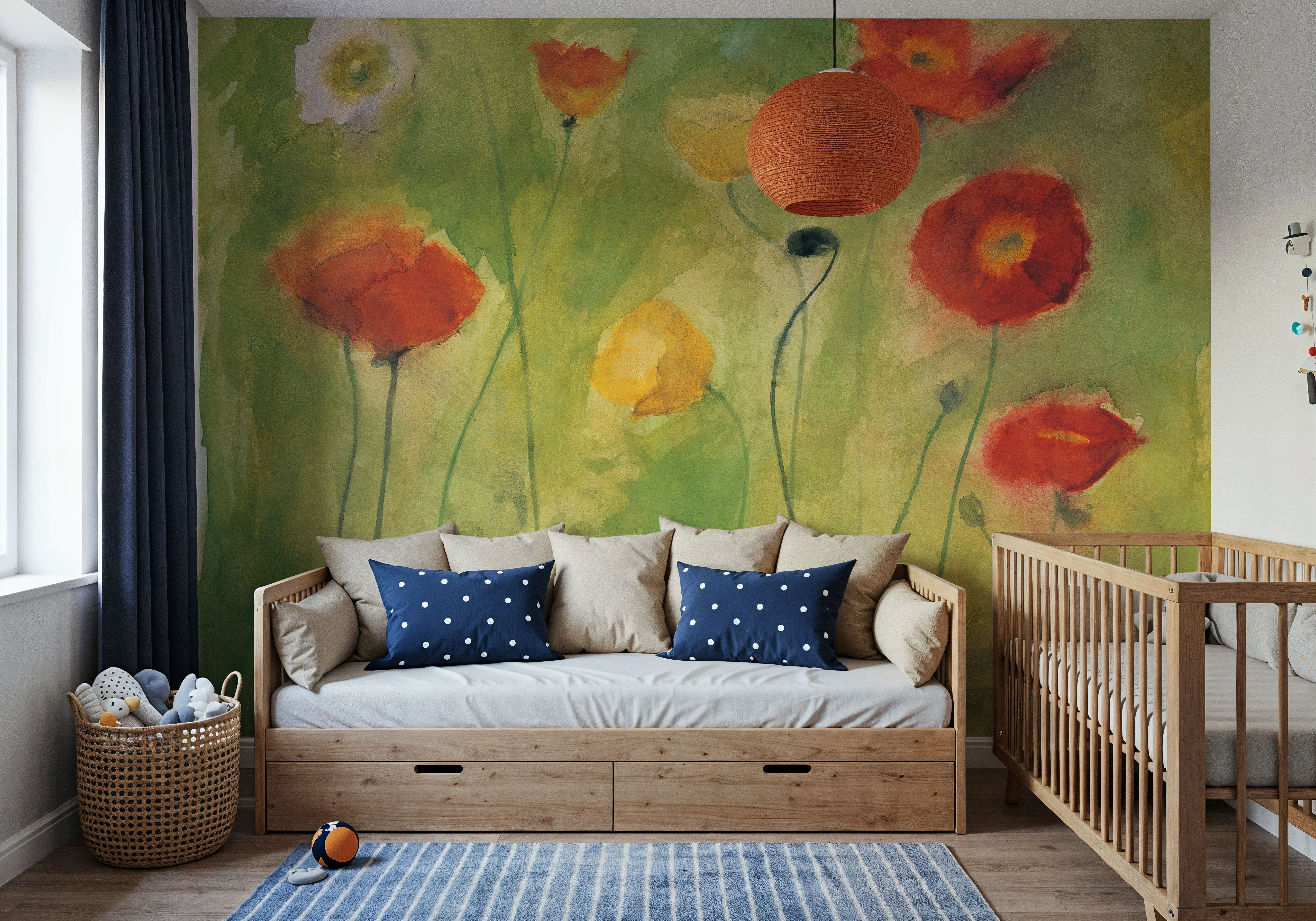 Poppies in Light Breeze
