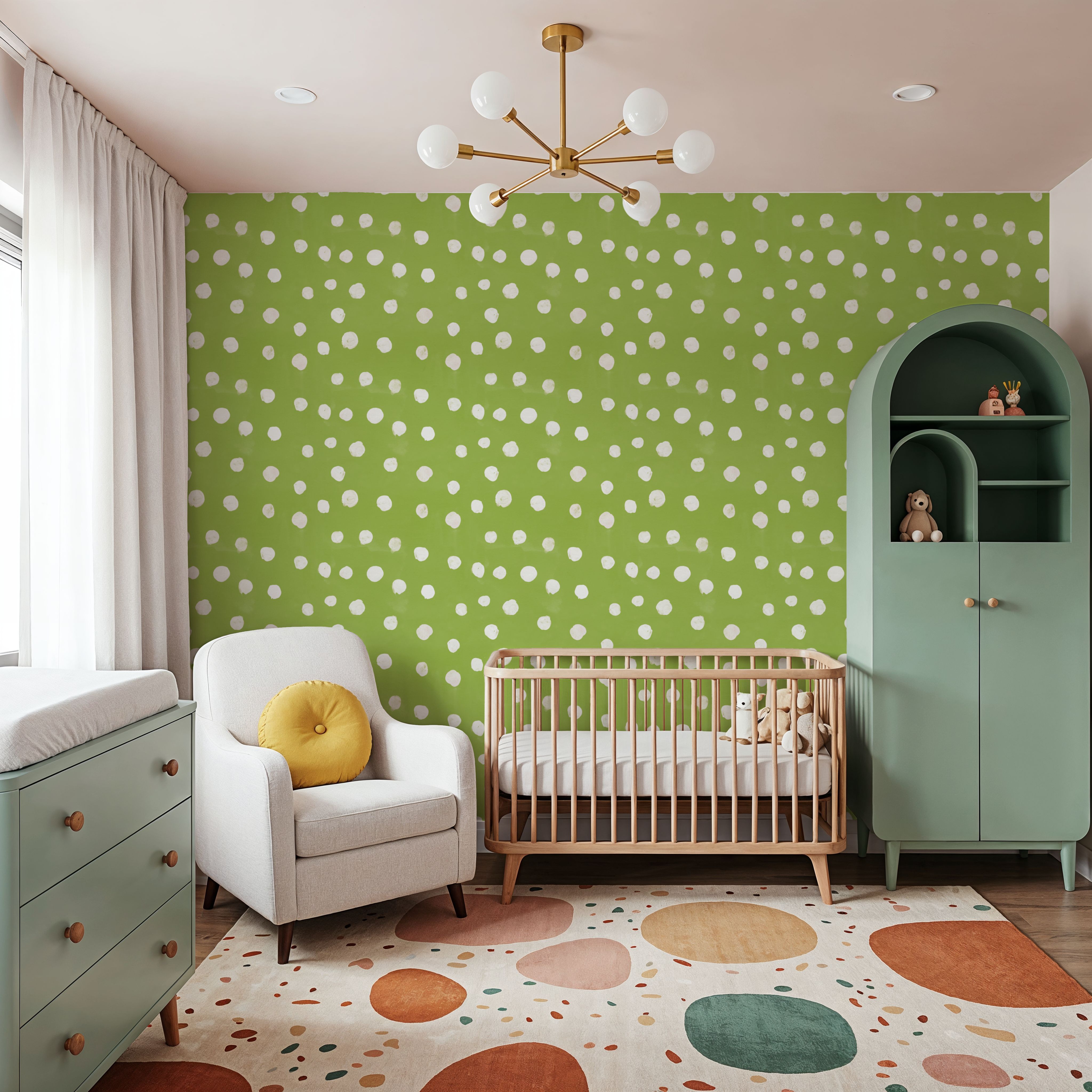 Mellow Dots Light Green