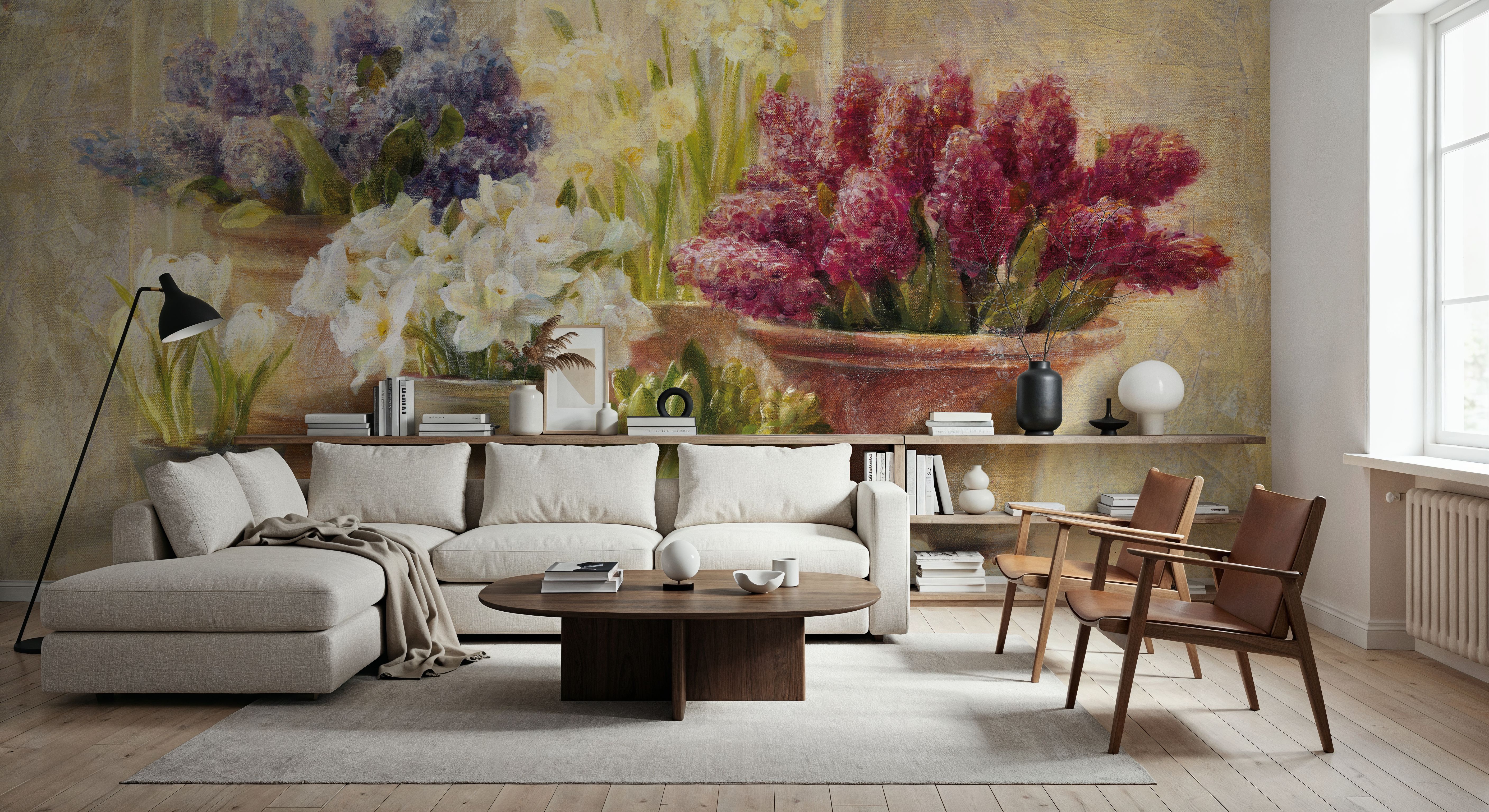 Spring Bulb Still Life, Behang