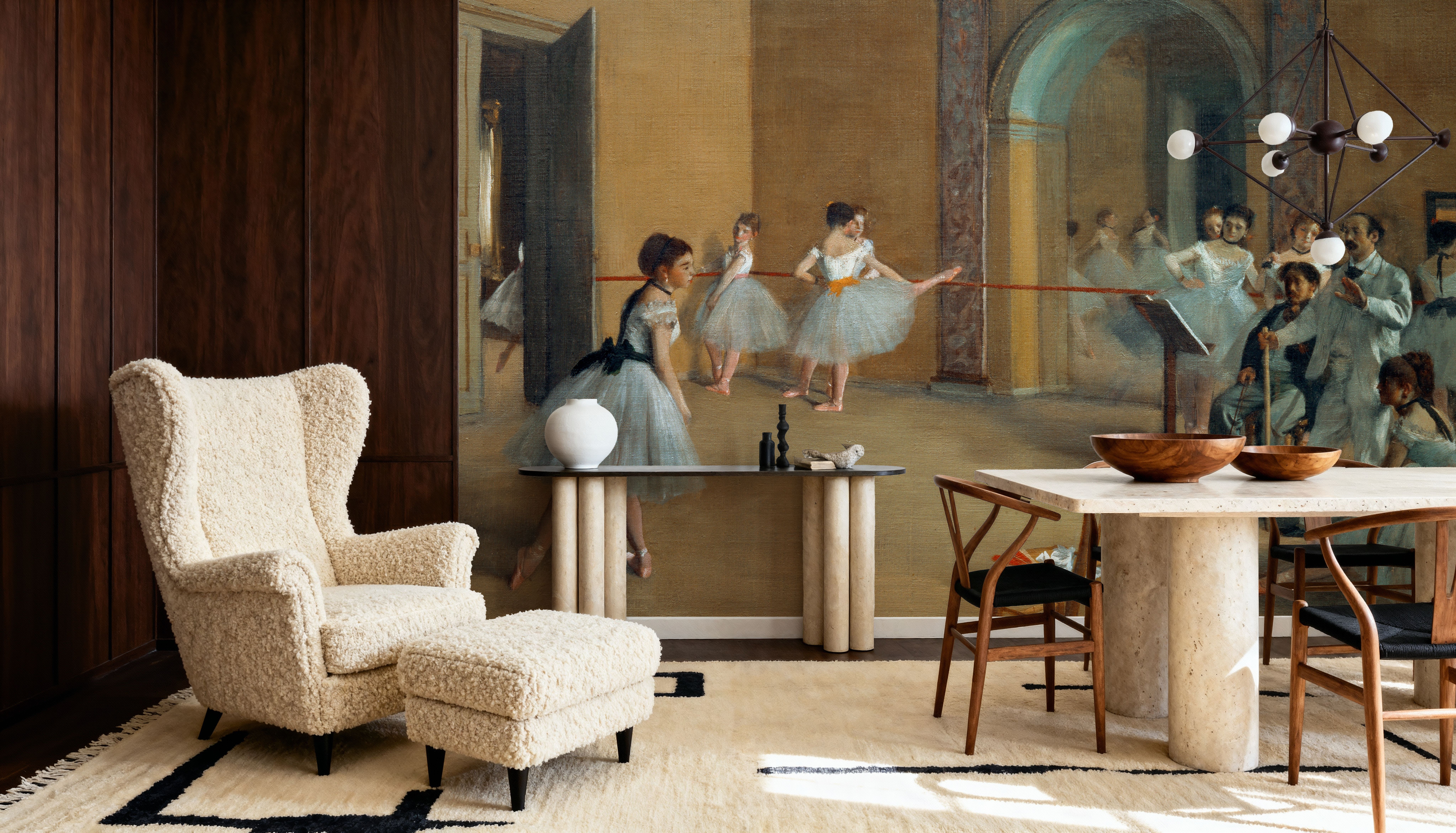 The Dance Foyer at the Opera on the rue Le Peletier