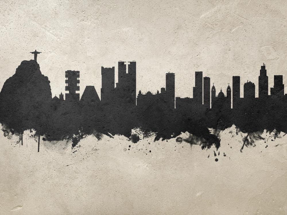 Rio de Janeiro Brazil Skyline Concrete