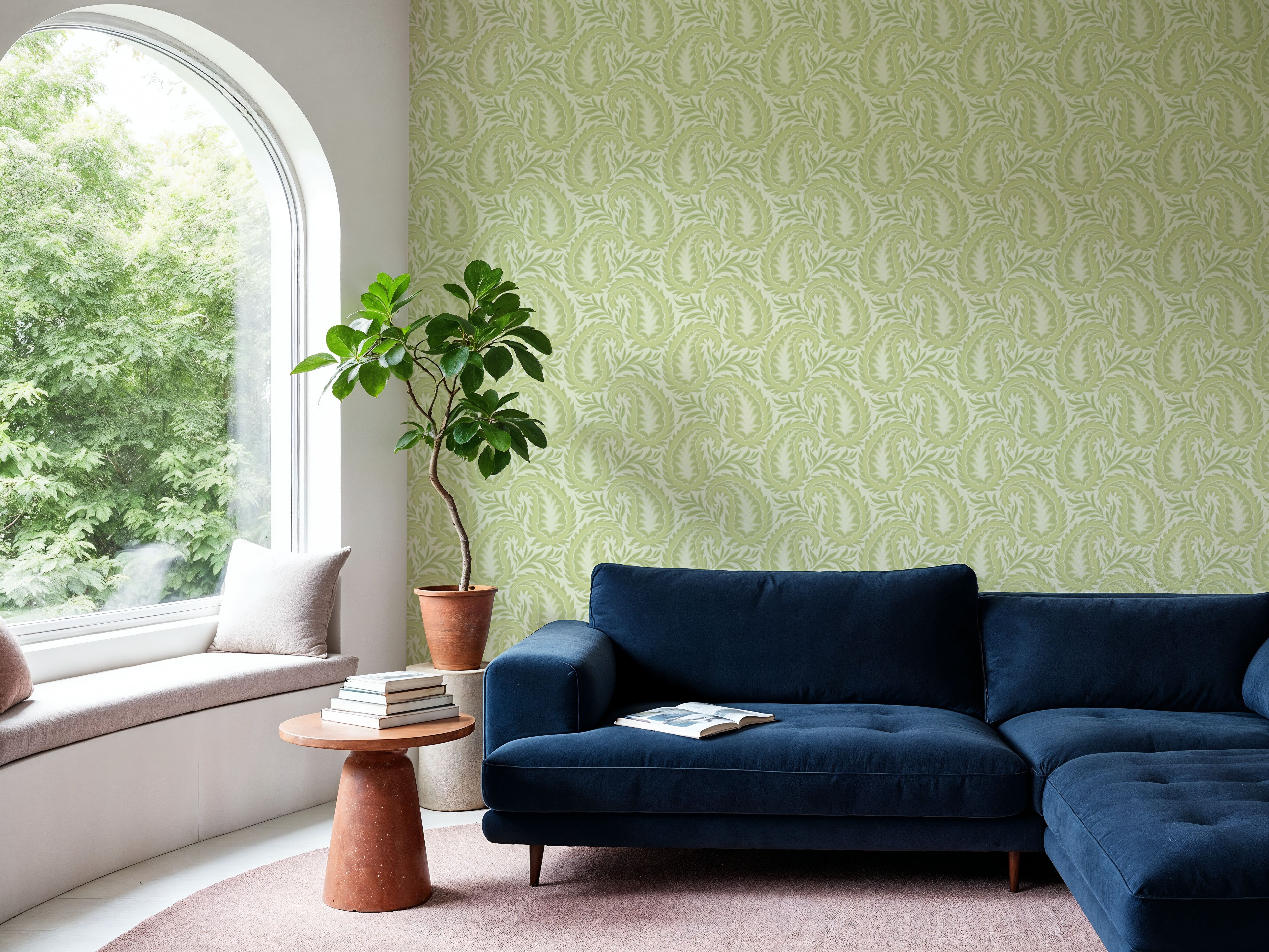 Botanical Paisley, Charteruse