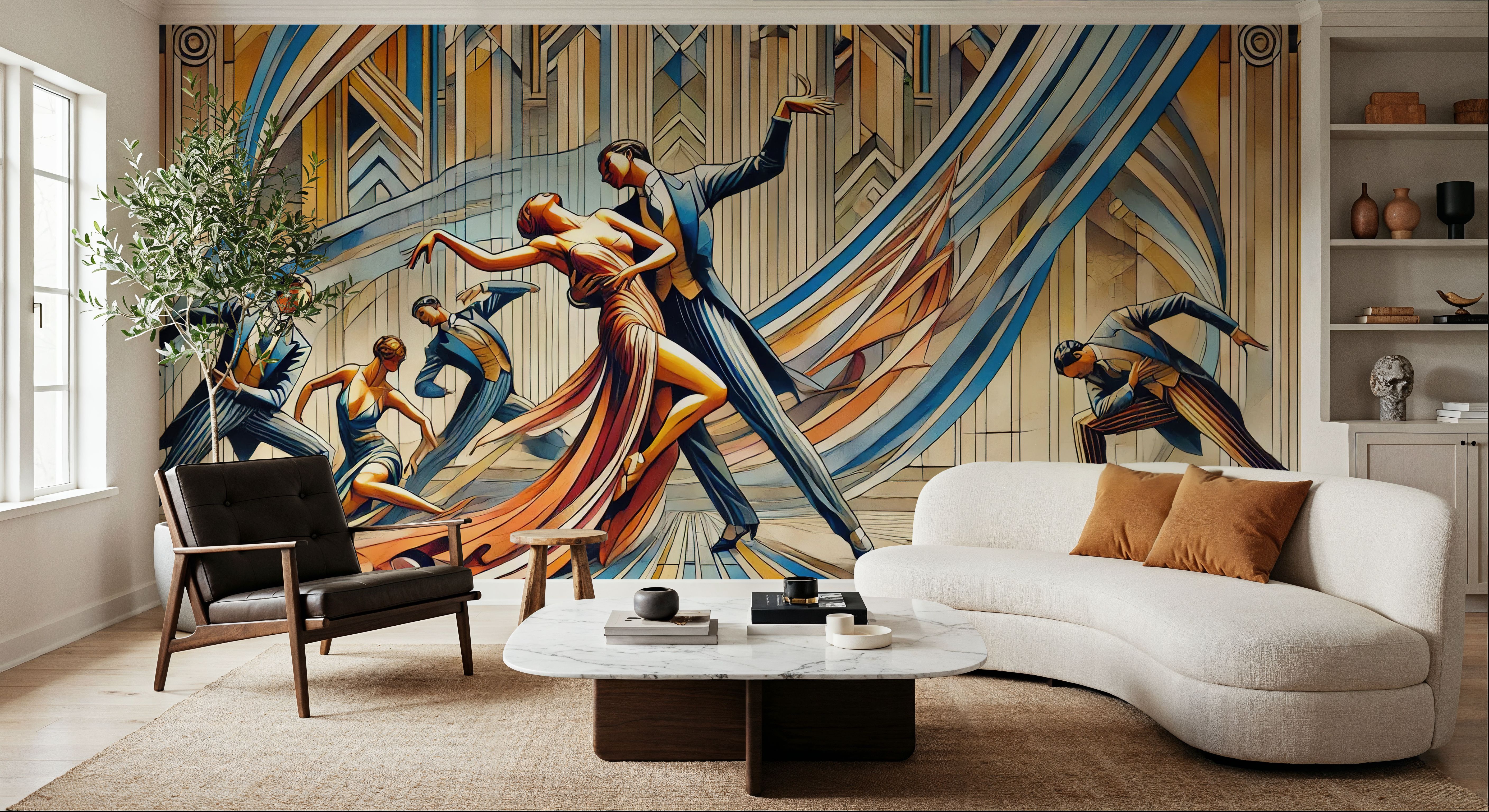 Art Deco Dance, Wallpaper