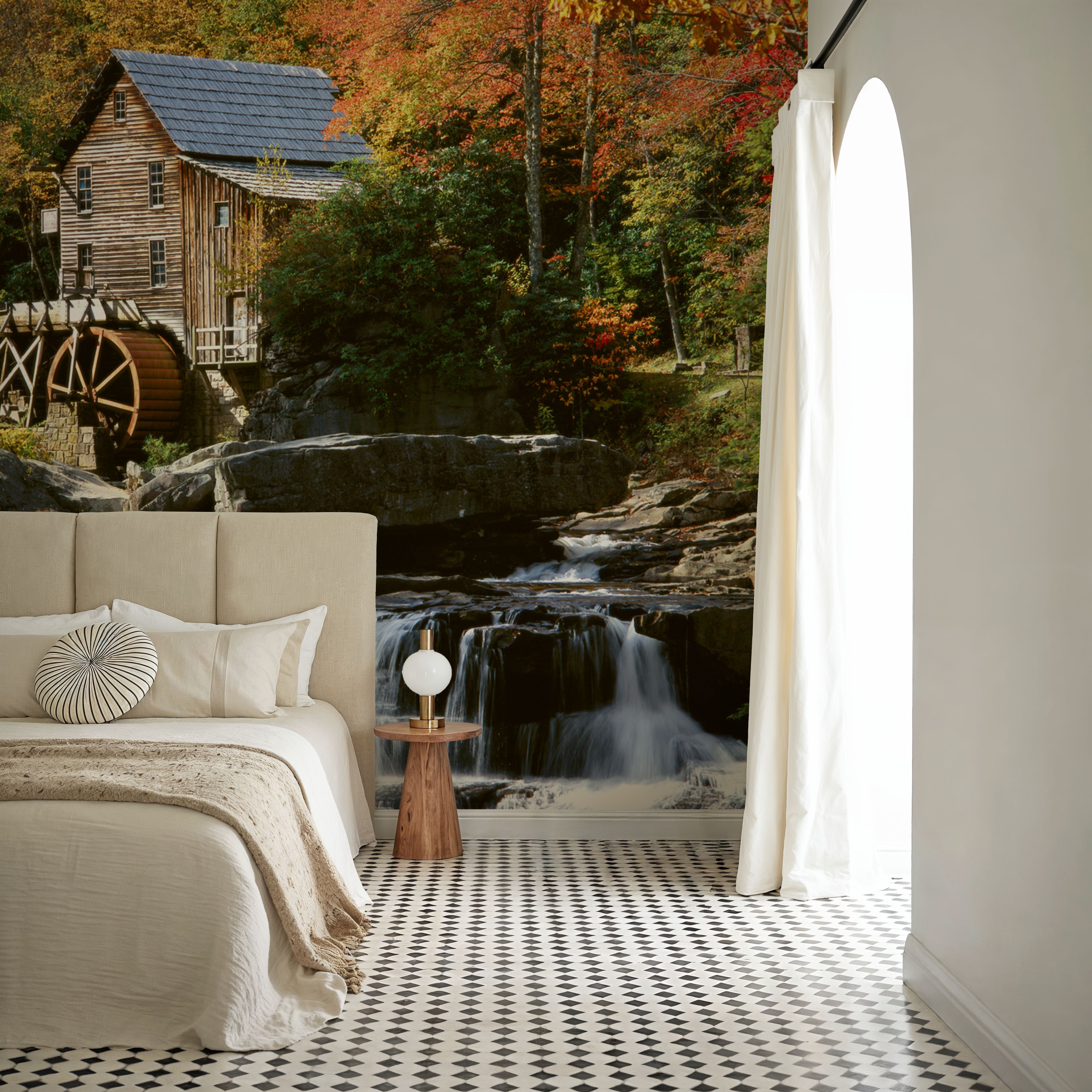 Autumn Watermill Haven