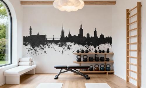 Stockholm Skyline Black & White