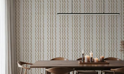 Wavy Stripes, Mocha