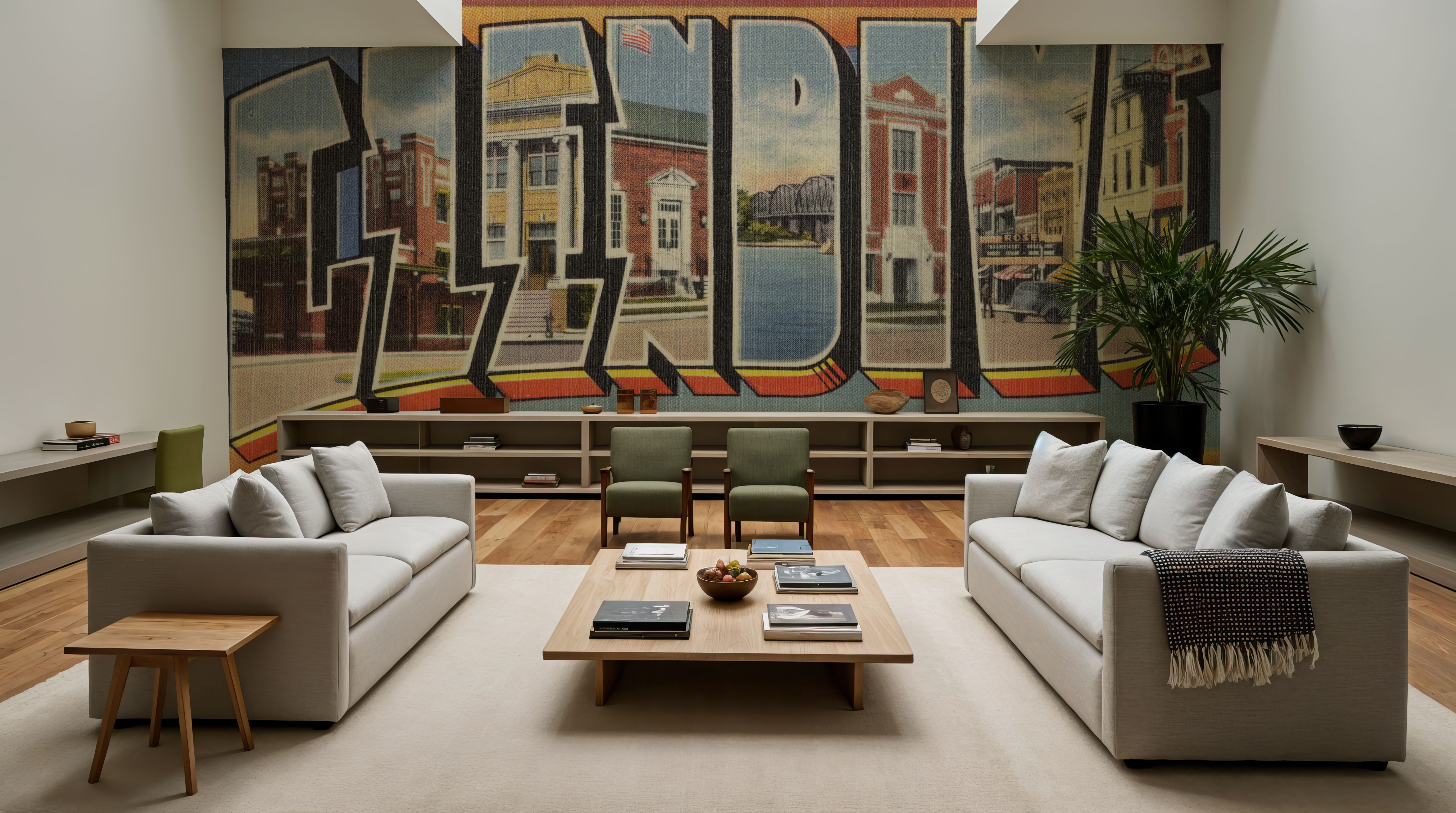 Greetings from Glendive - Screenprint Postcard