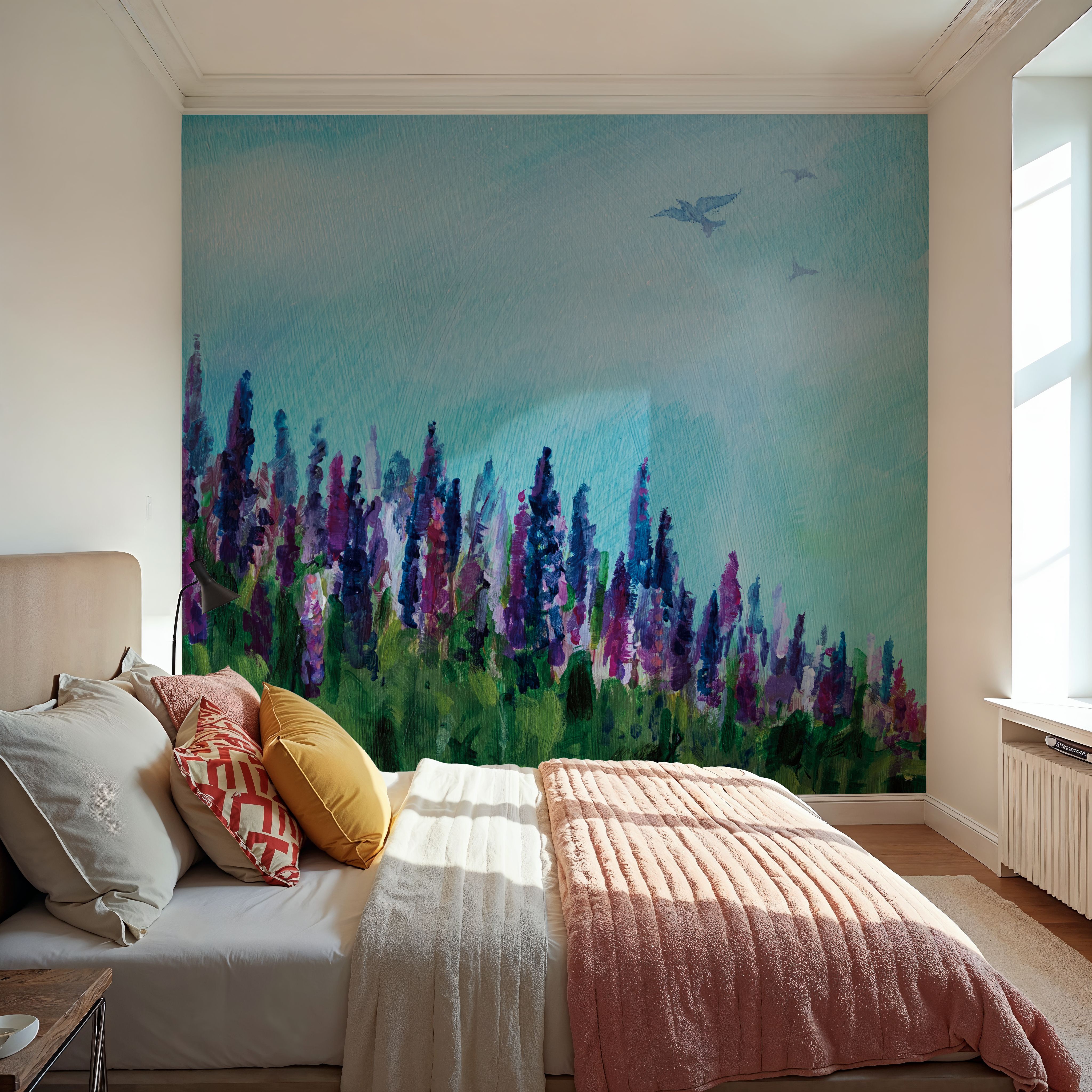 Swallows and Lupines