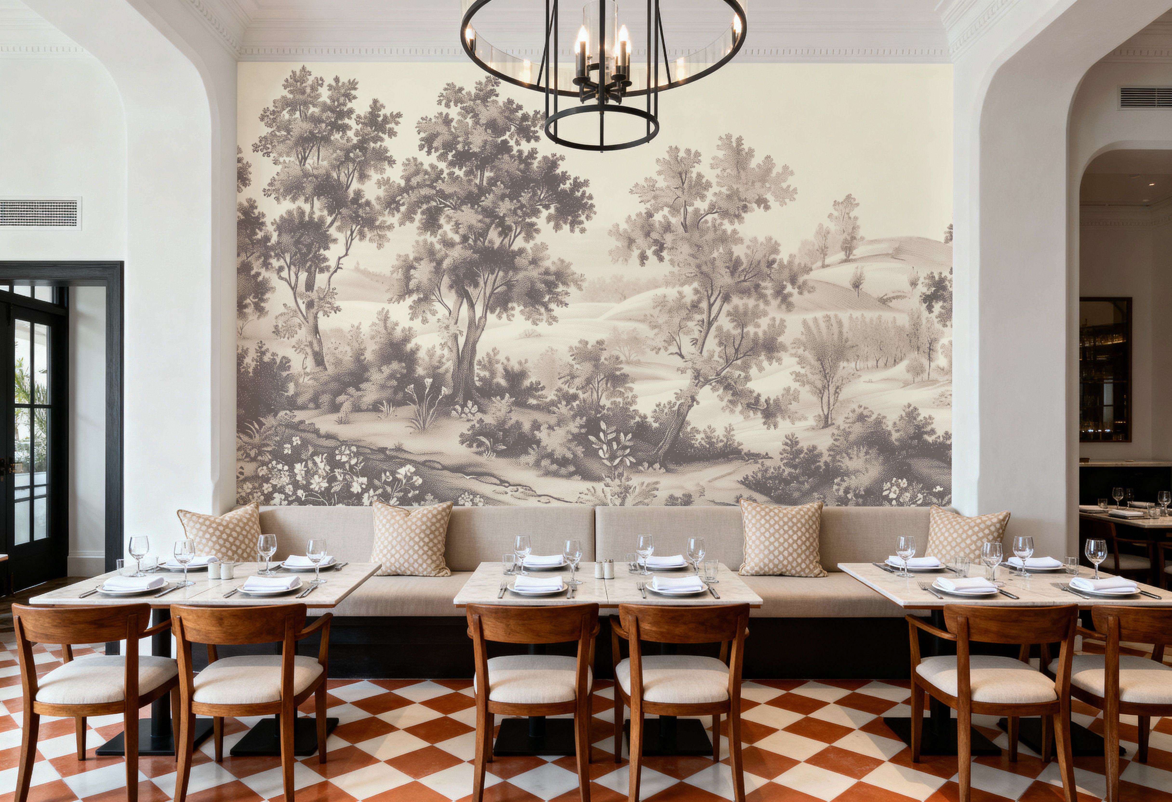 Pastoral Toile, Beige