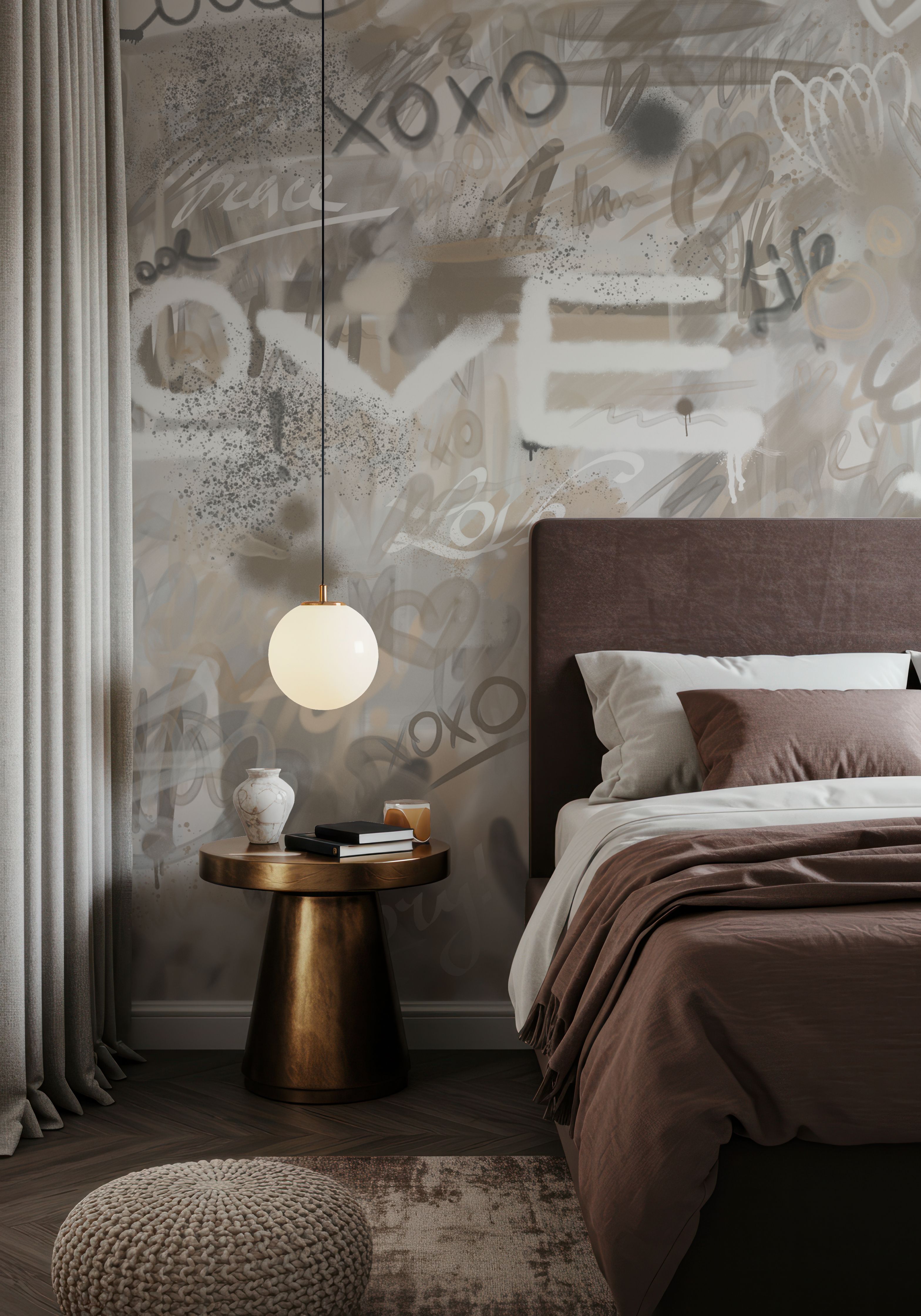 Graffiti Love, Beige