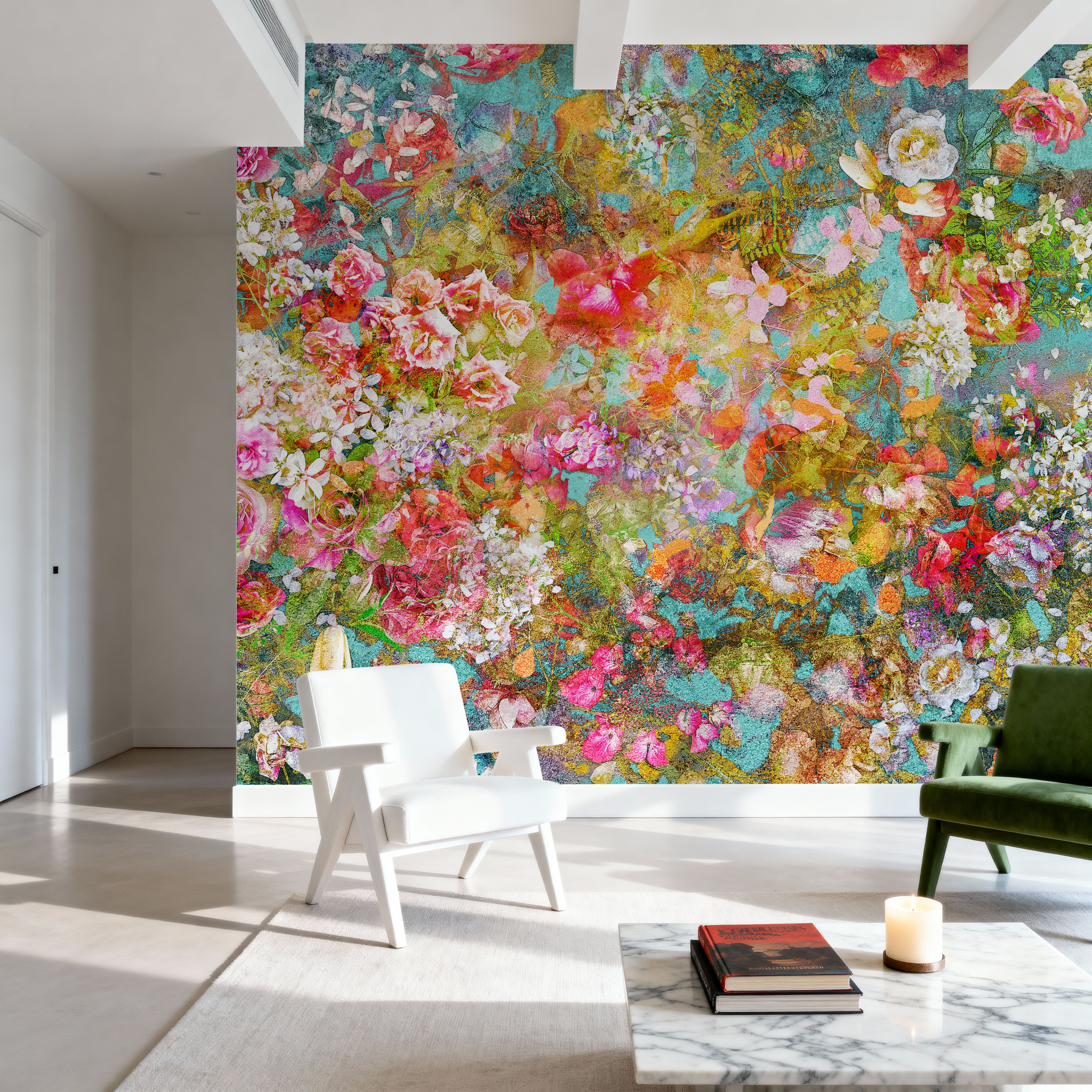 Pastel Floral Fresco