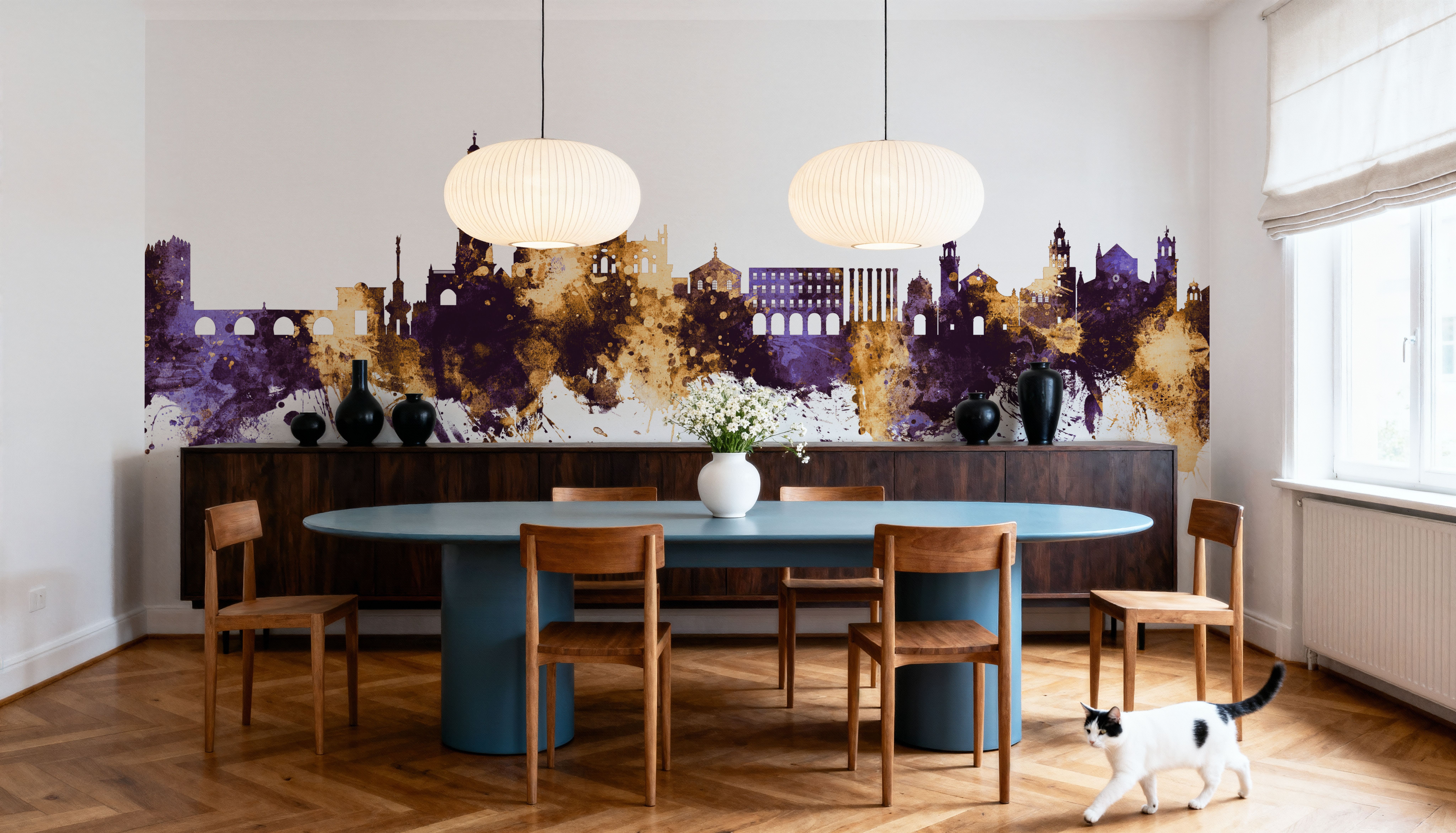 Córdoba Spain Skyline Purple & Gold