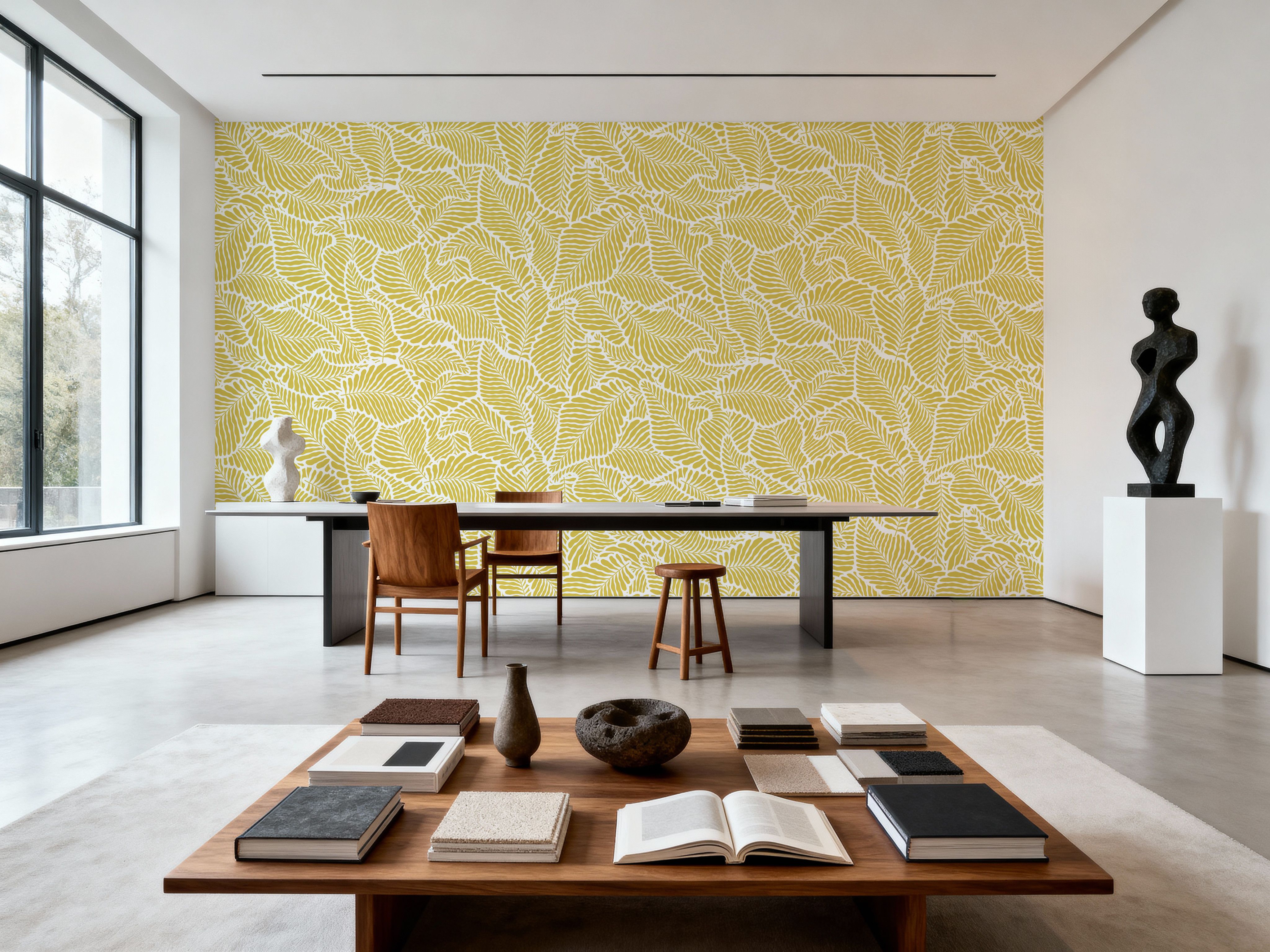 Fern Cut-Outs Pattern, Citrus