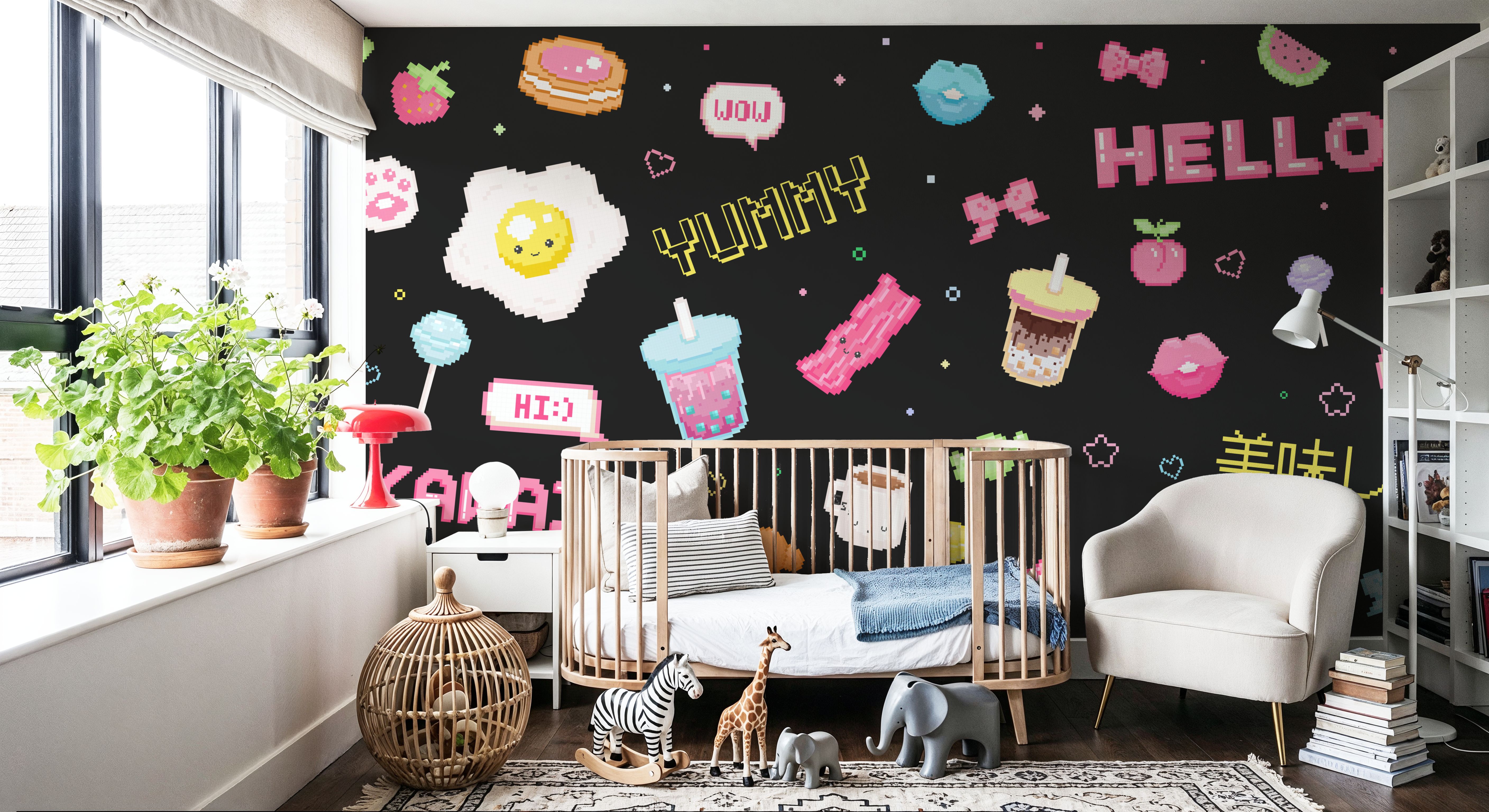 Cute Pixel Hello Dark