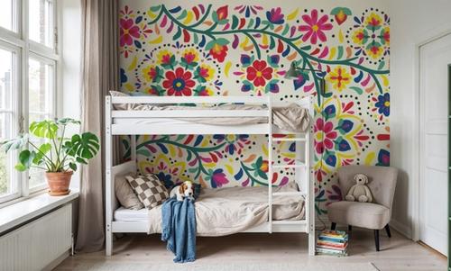 Floral Fiesta White I