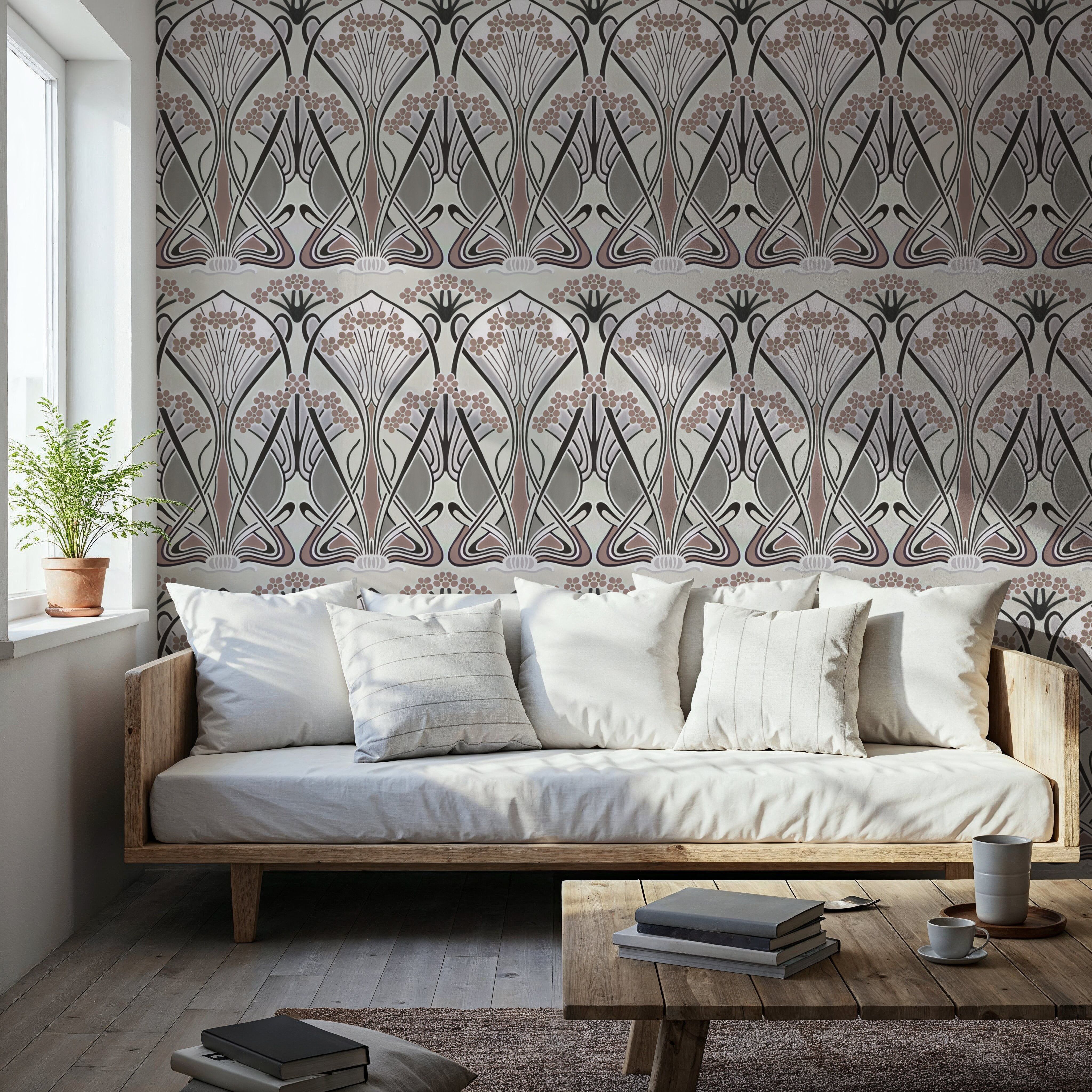 Floral Art Deco Aura, Sand