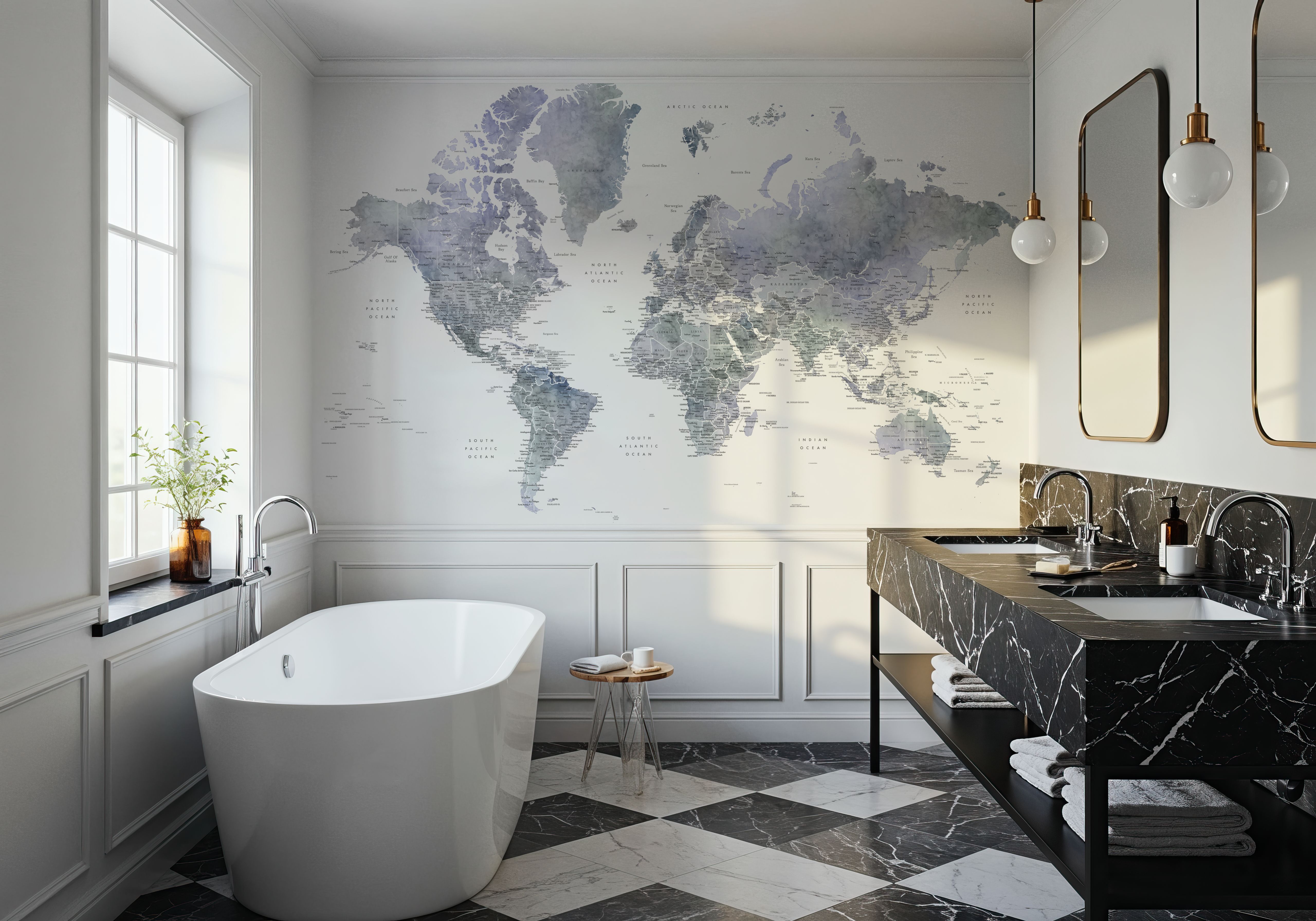 World Map Cities - Norberto