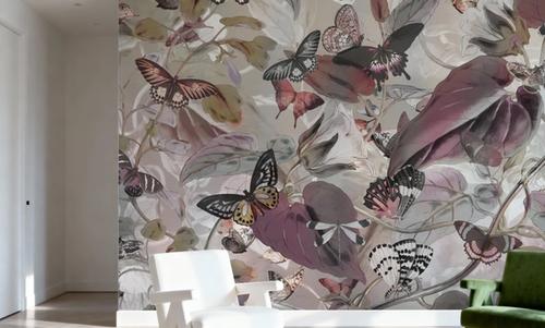Butterfly Paradise Gray