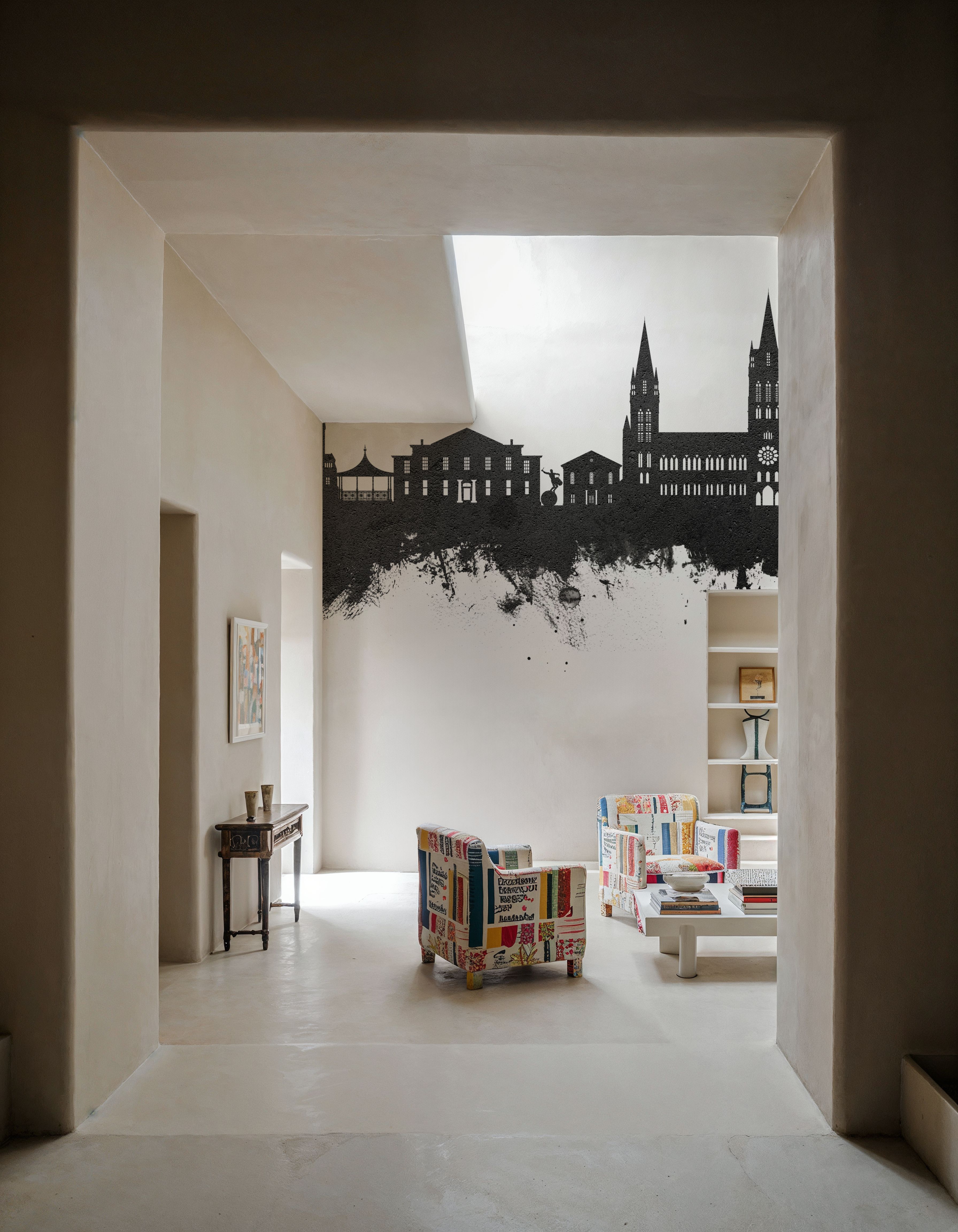 Truro England Skyline Black & White