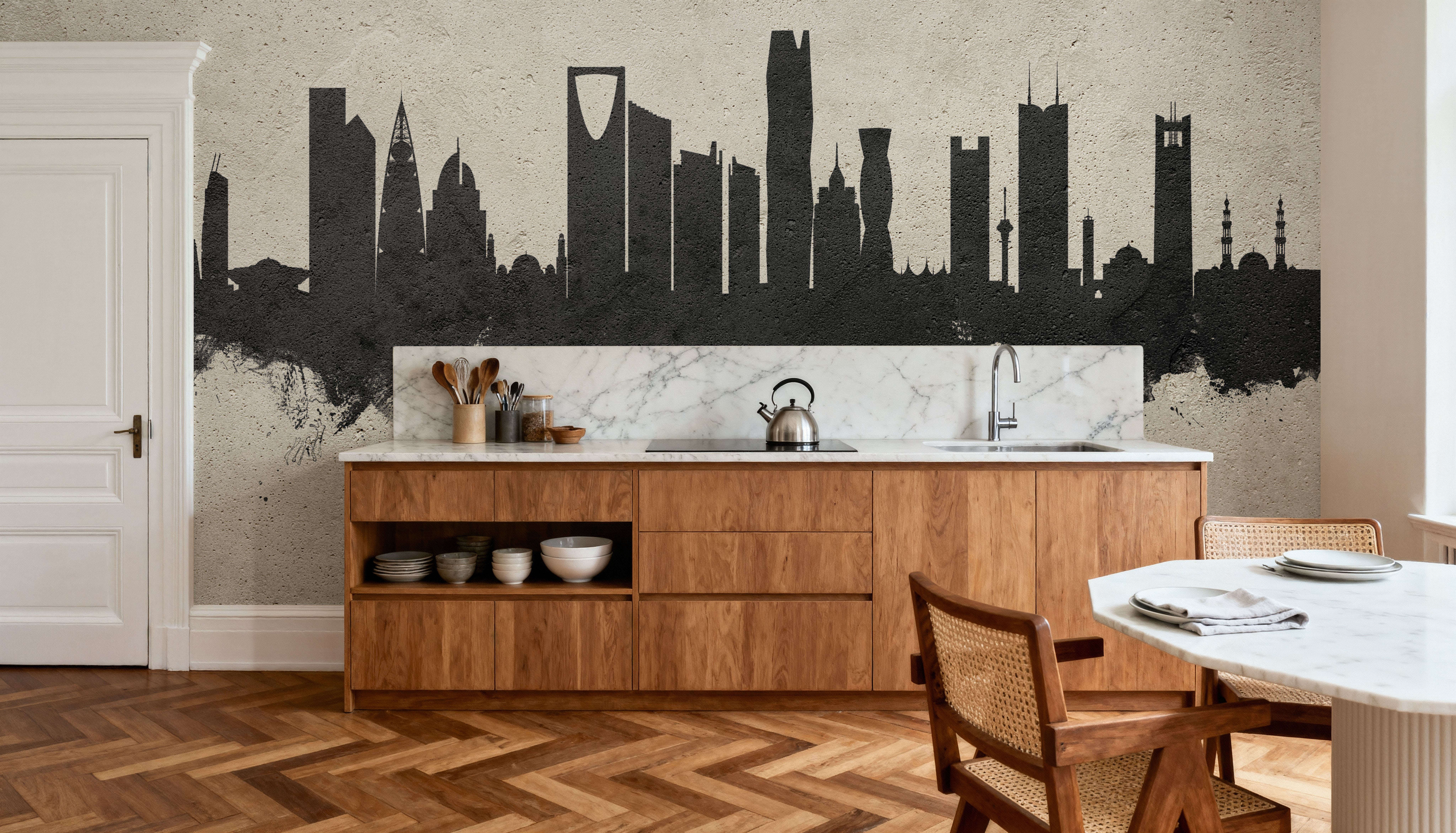 Riyadh Saudi Arabia Skyline Concrete