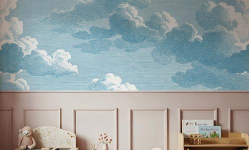 Intaglio Clouds, Washed Demin