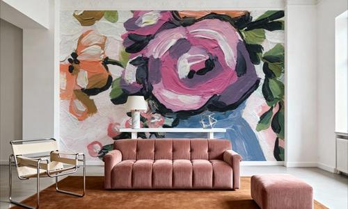 Painterly Florals in Vase II