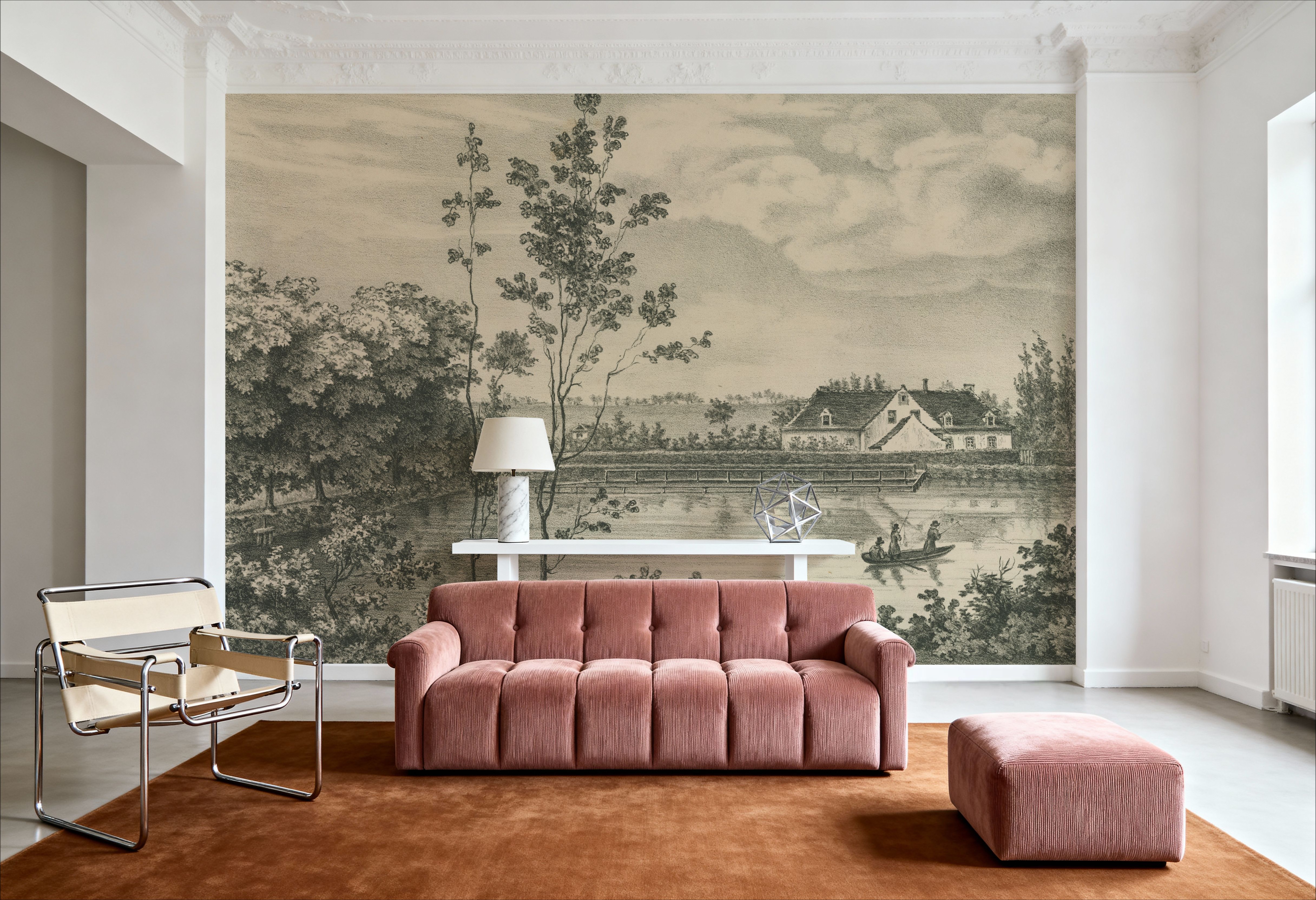 Pond Etching, Carte da parati