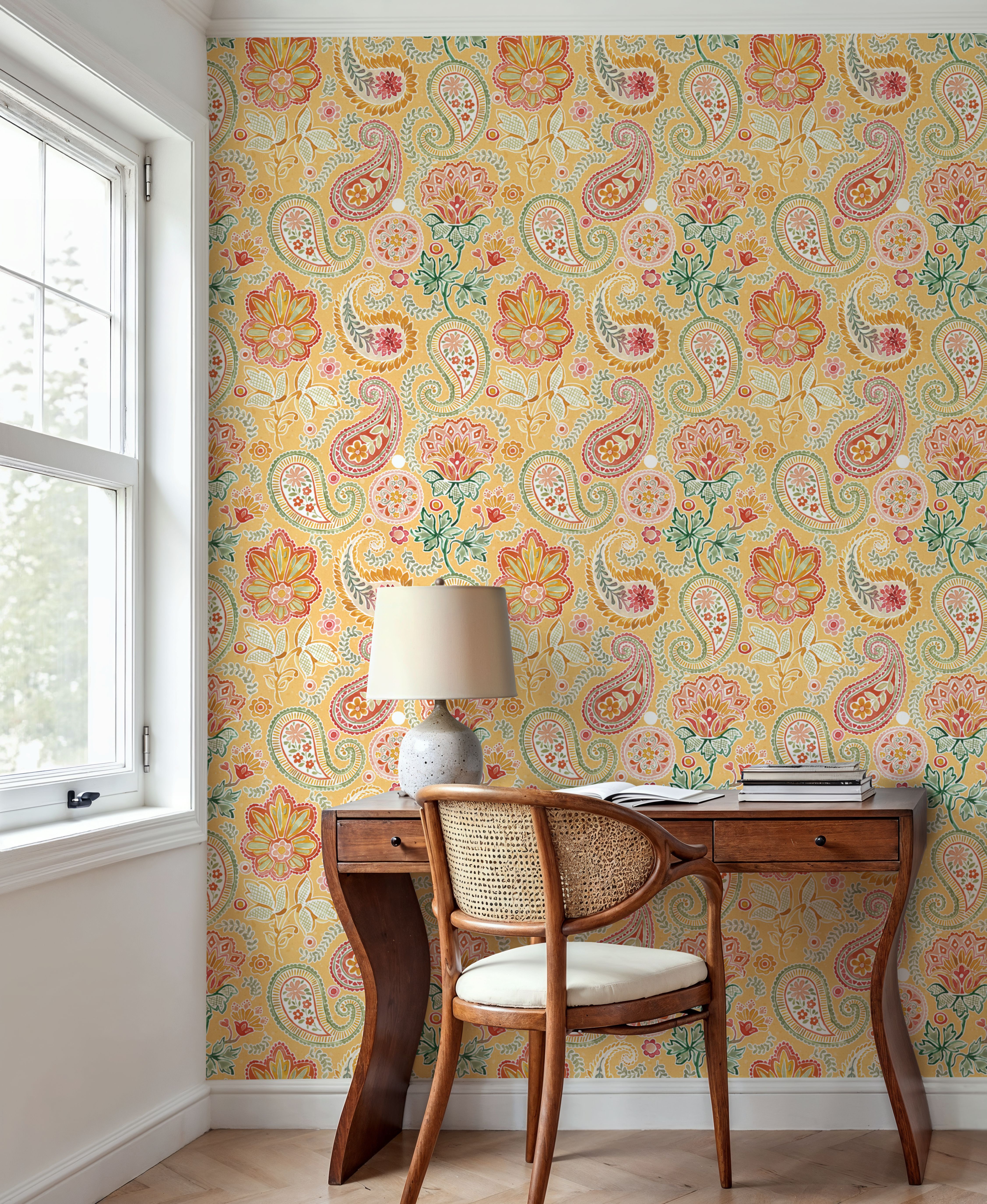 Harvest Paisley Mini Yellow