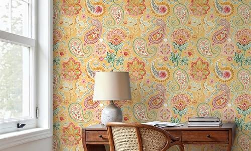 Harvest Paisley Mini Yellow