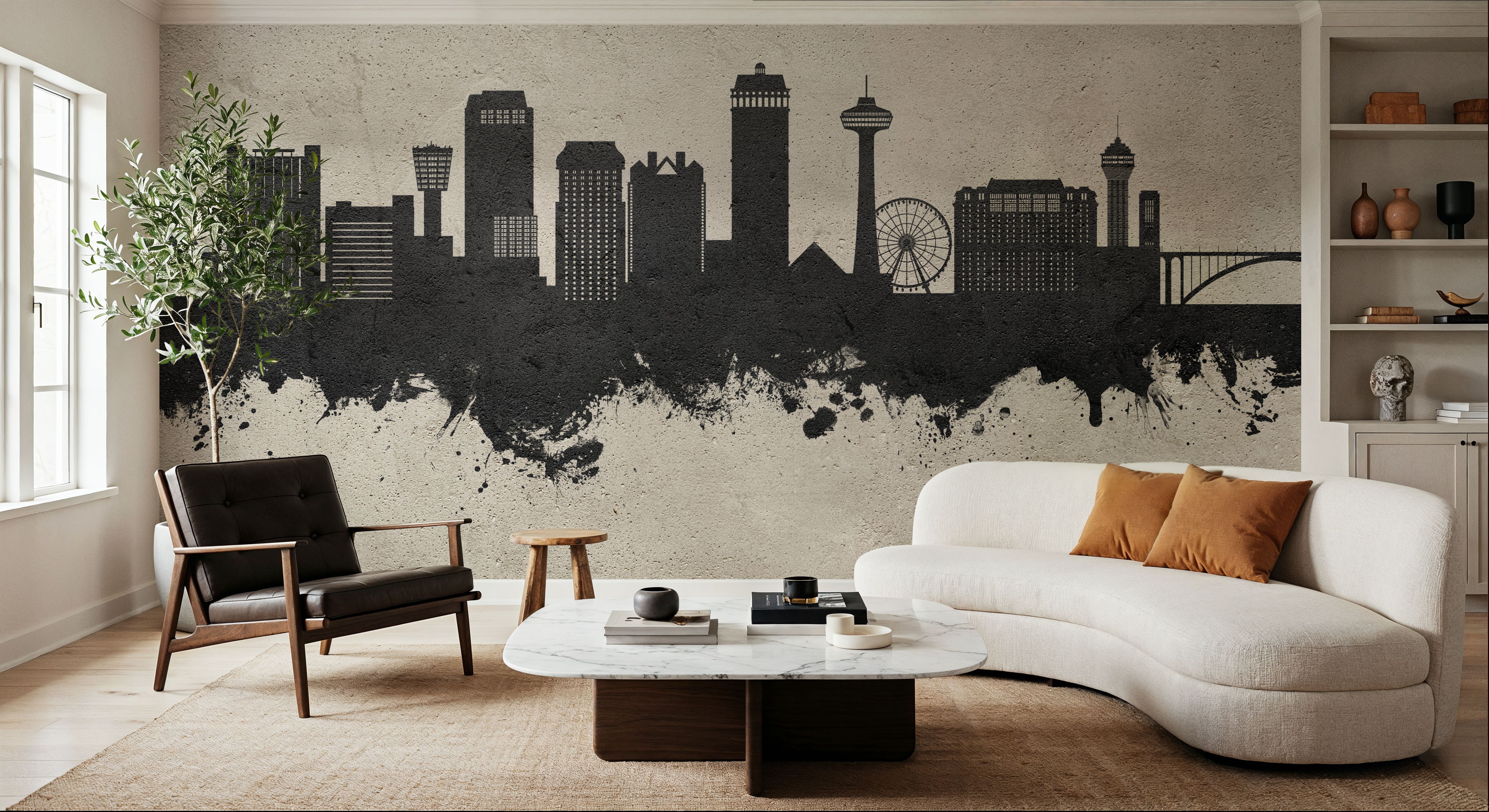 Niagara Falls Skyline Concrete, Wallpaper