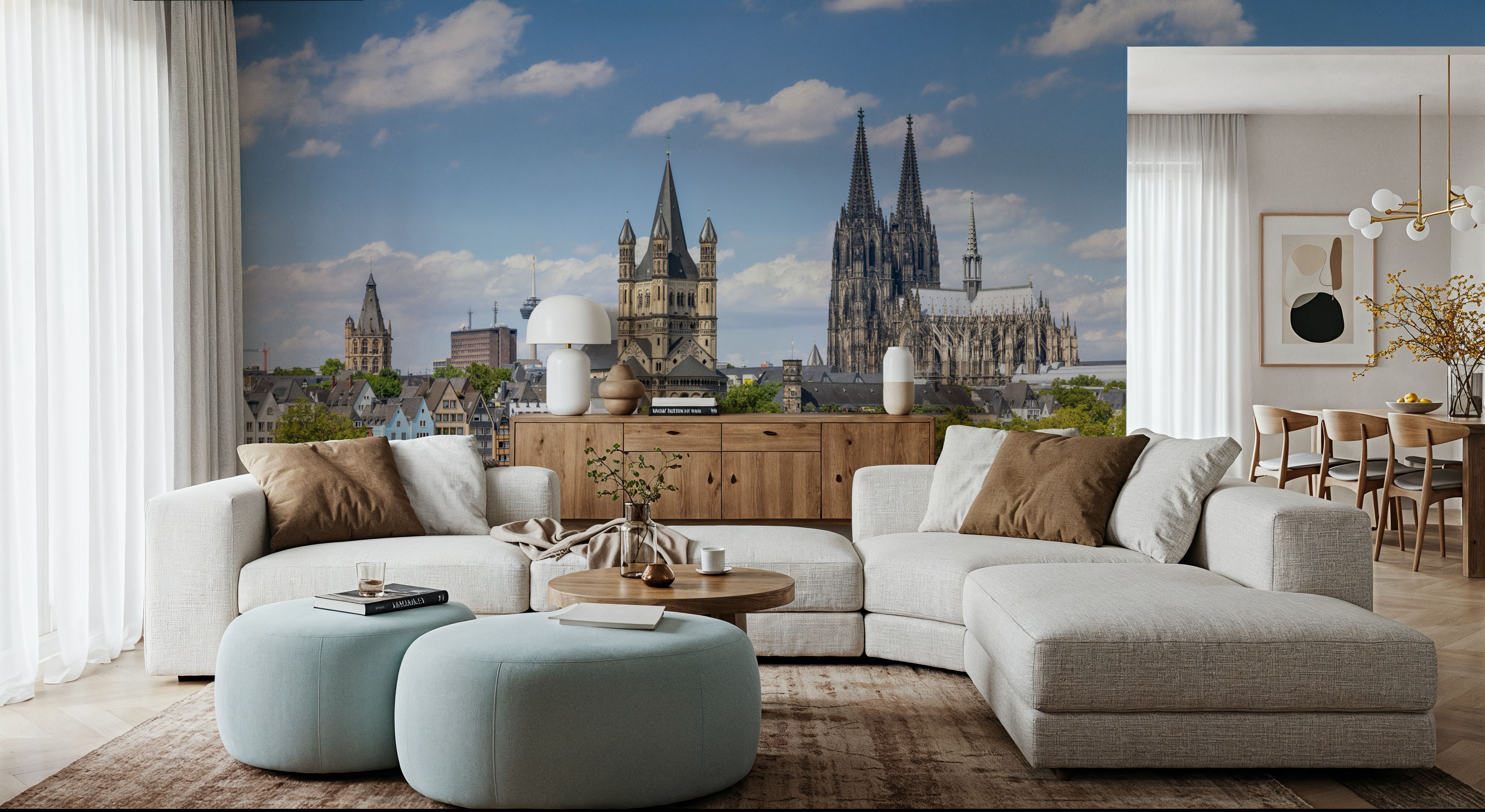 Cologne Cathedral and Great St. Martin Church