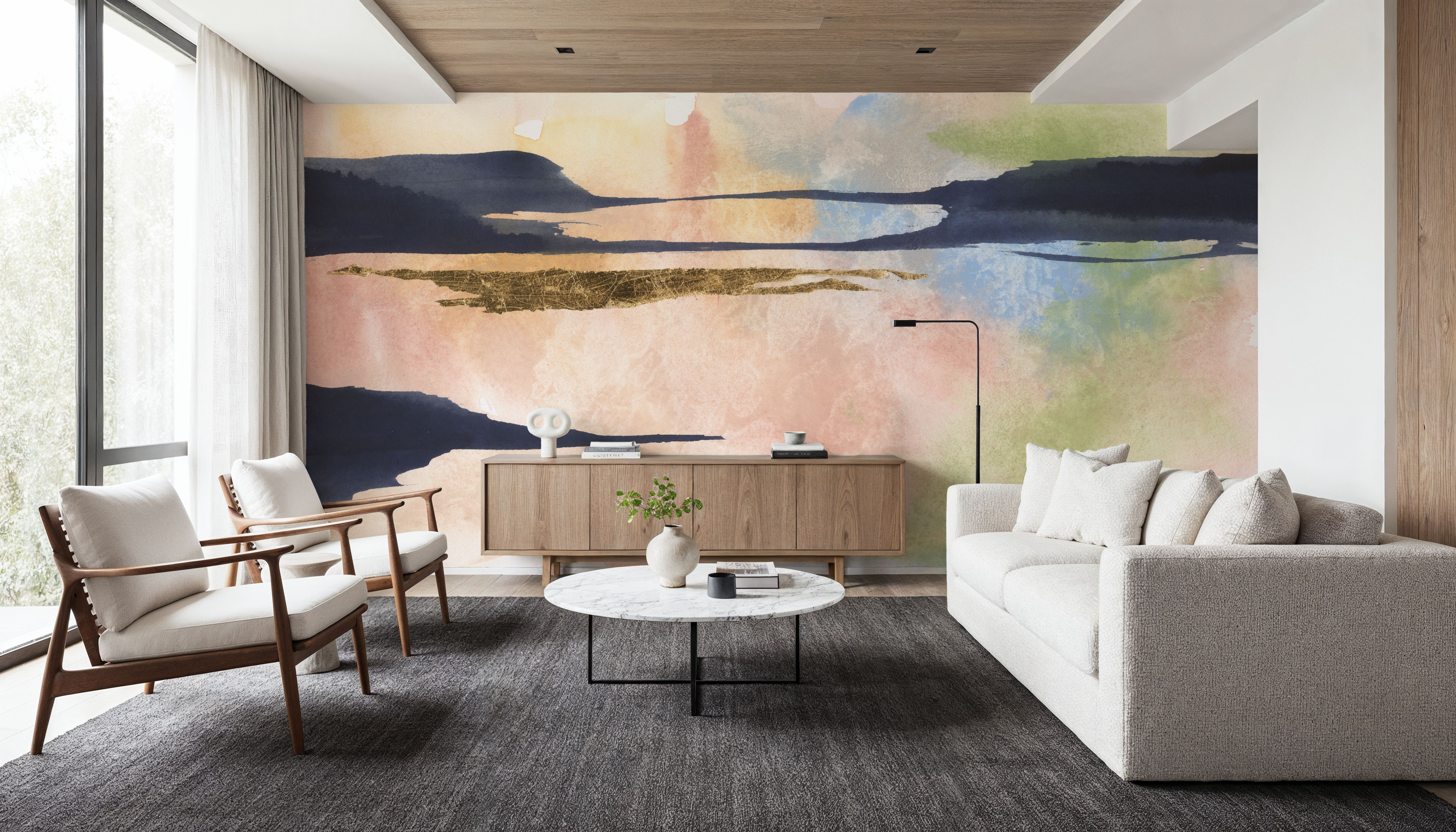 Dusk and Pastel II, Papel pintado