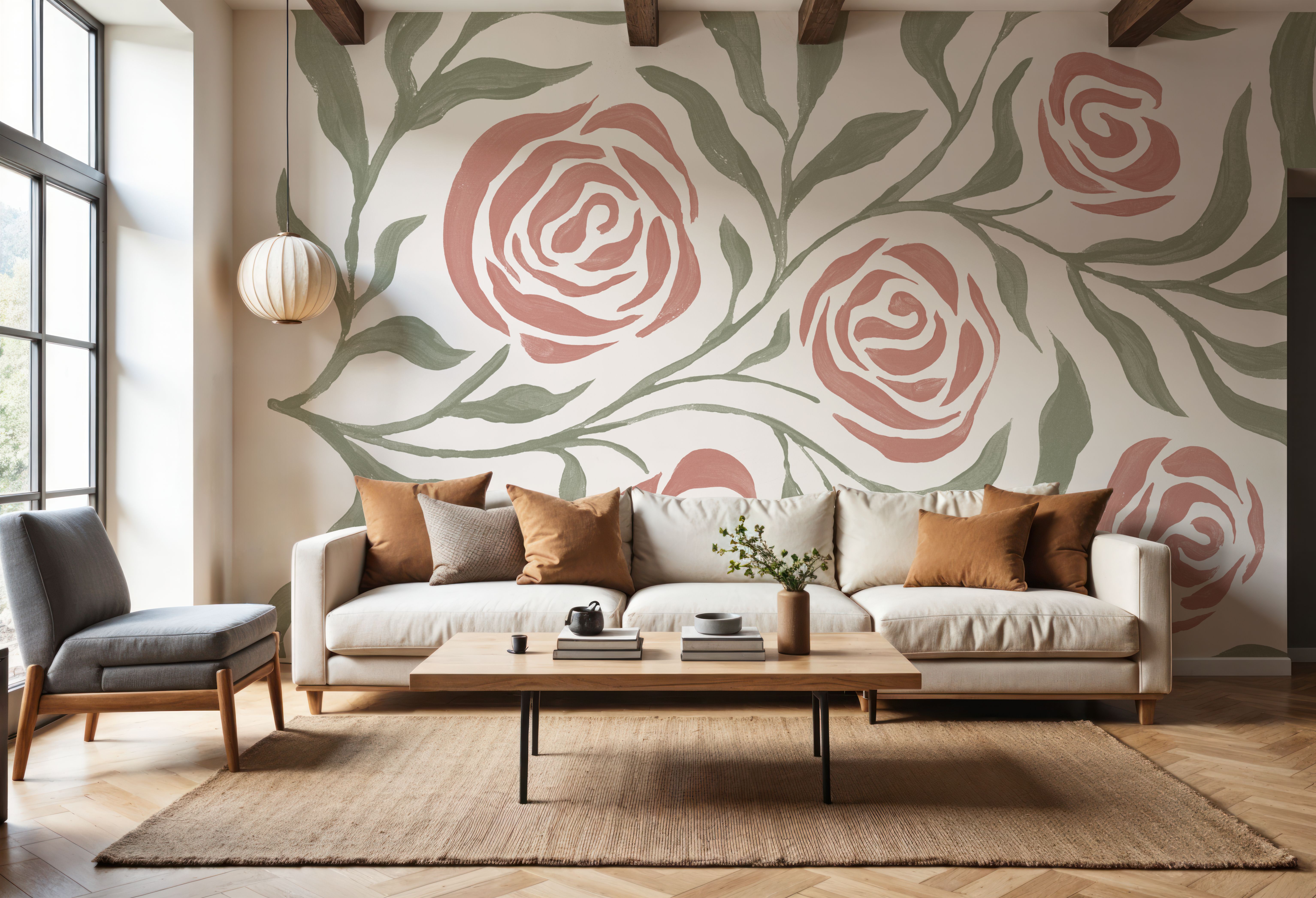 Romantic Petals I, Tapet