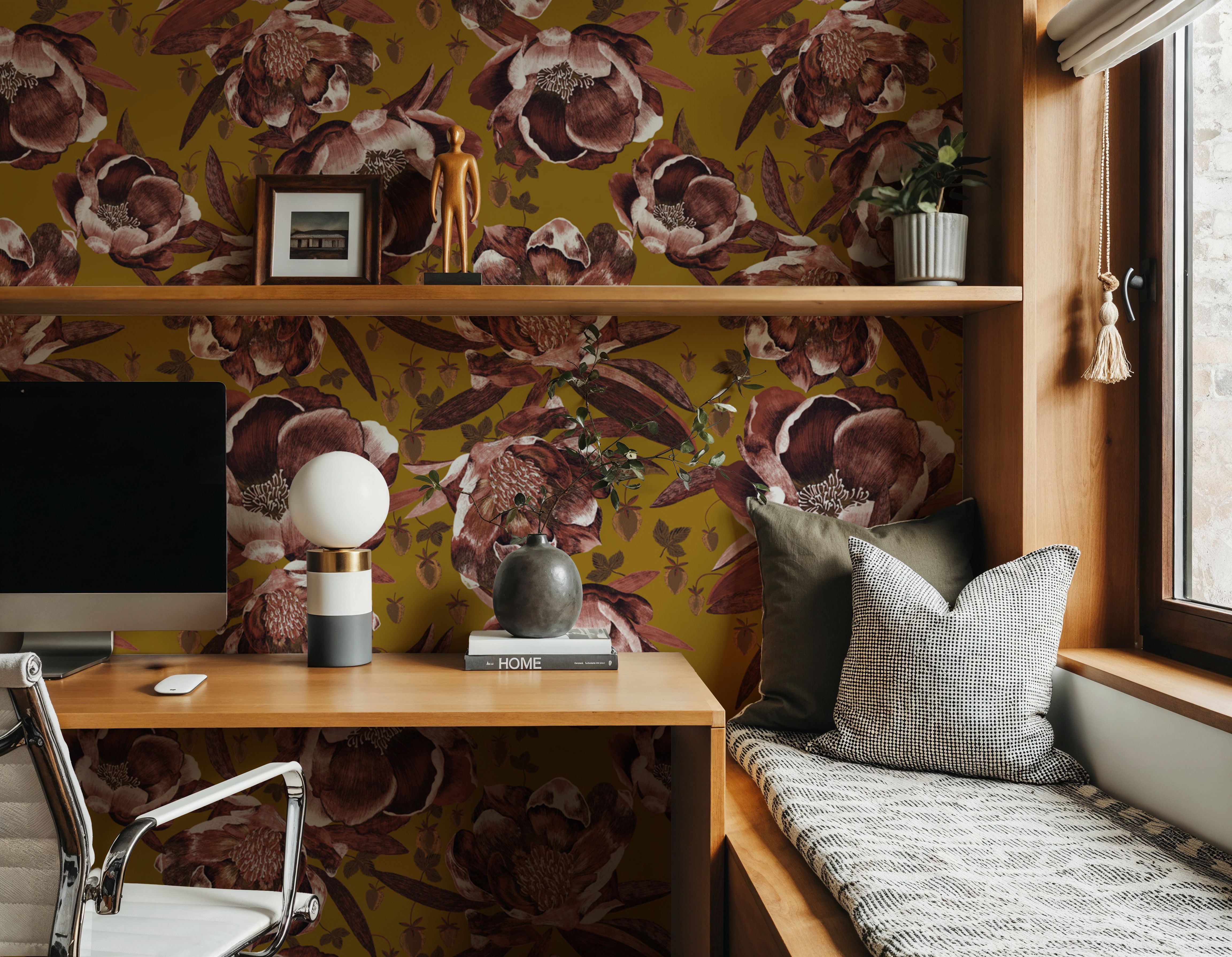 Pop Peonies, Rust & Mustard